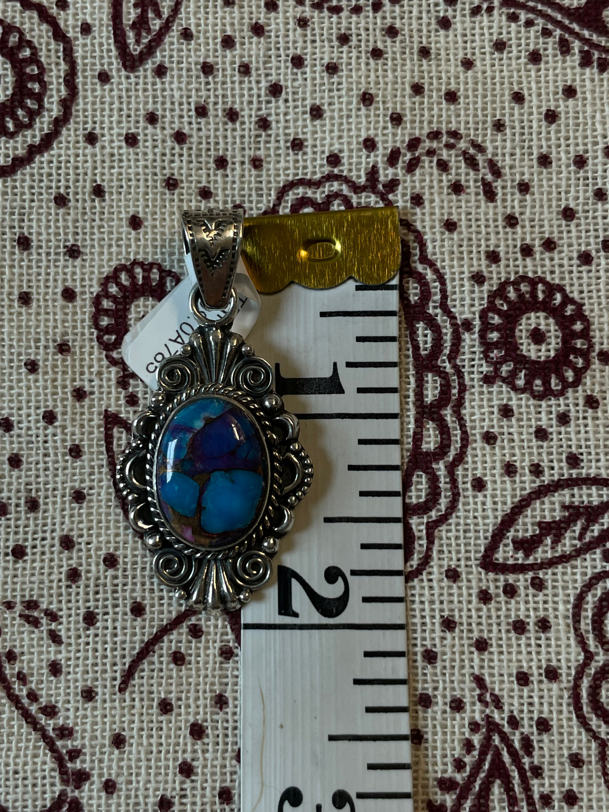 Dahlia Pendant Oval 2.14 | Sterling Silver | A785