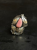 Pink Conch Feather Ring Size 6 | 925 Sterling Silver Southwest E171