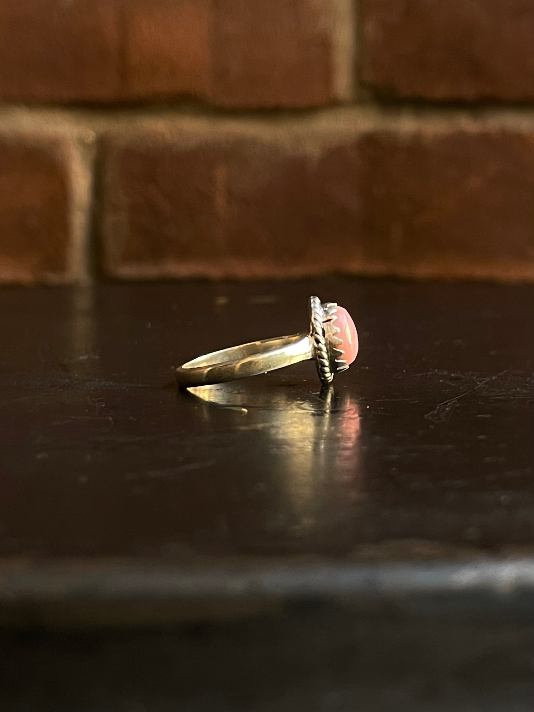 Pink Conch Ring Size 6.75 | 925 Sterling Silver G535