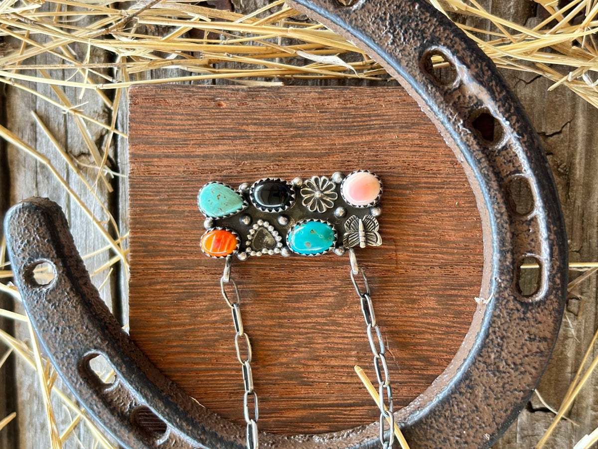 Multistone Bar Necklace | 925 Sterling Silver Z19