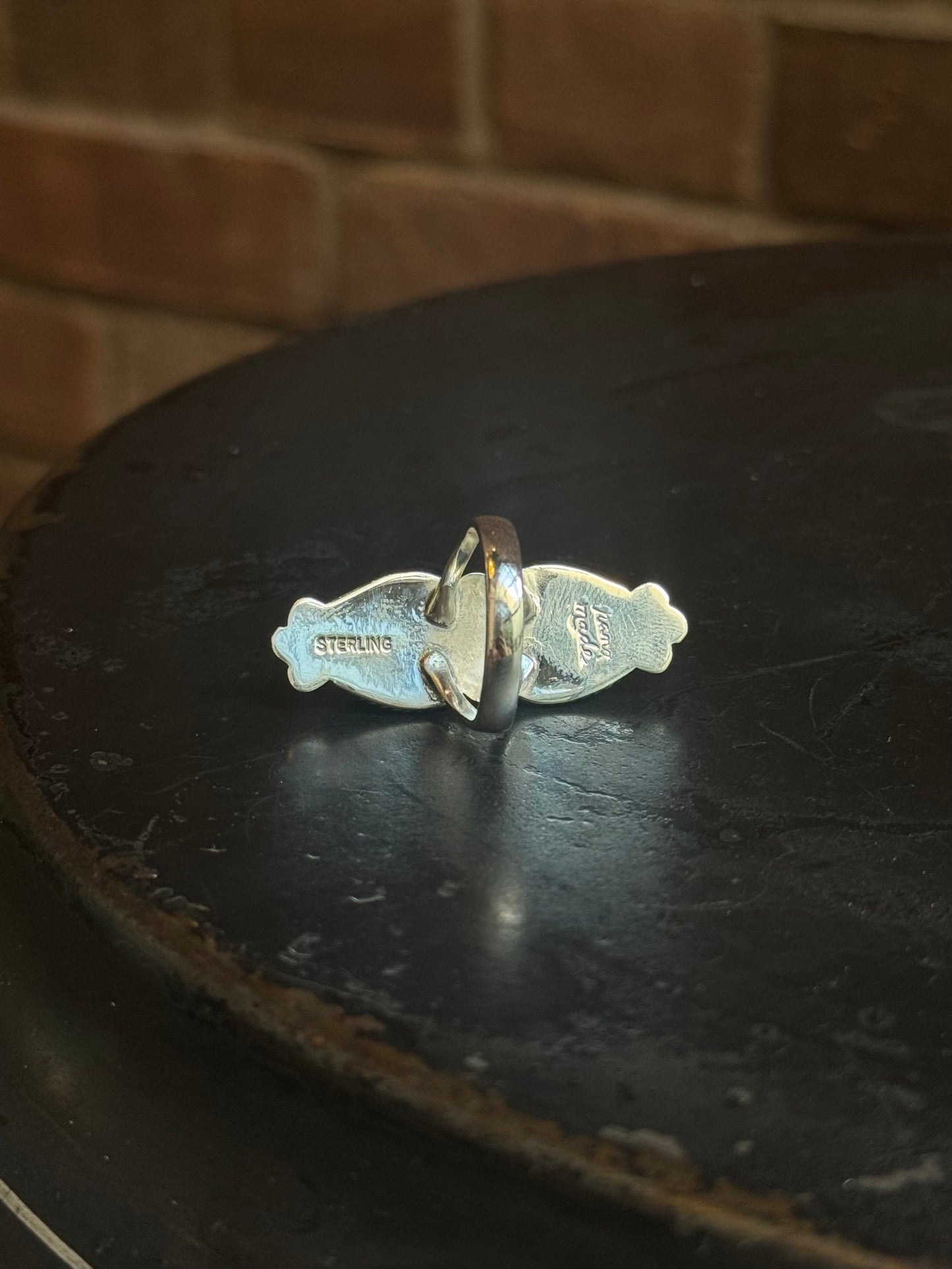 Turquoise Teardrop Ring | Sterling Silver | Size 7 | A704