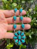 Turquoise Cluster Necklace | 925 Sterling Silver D159