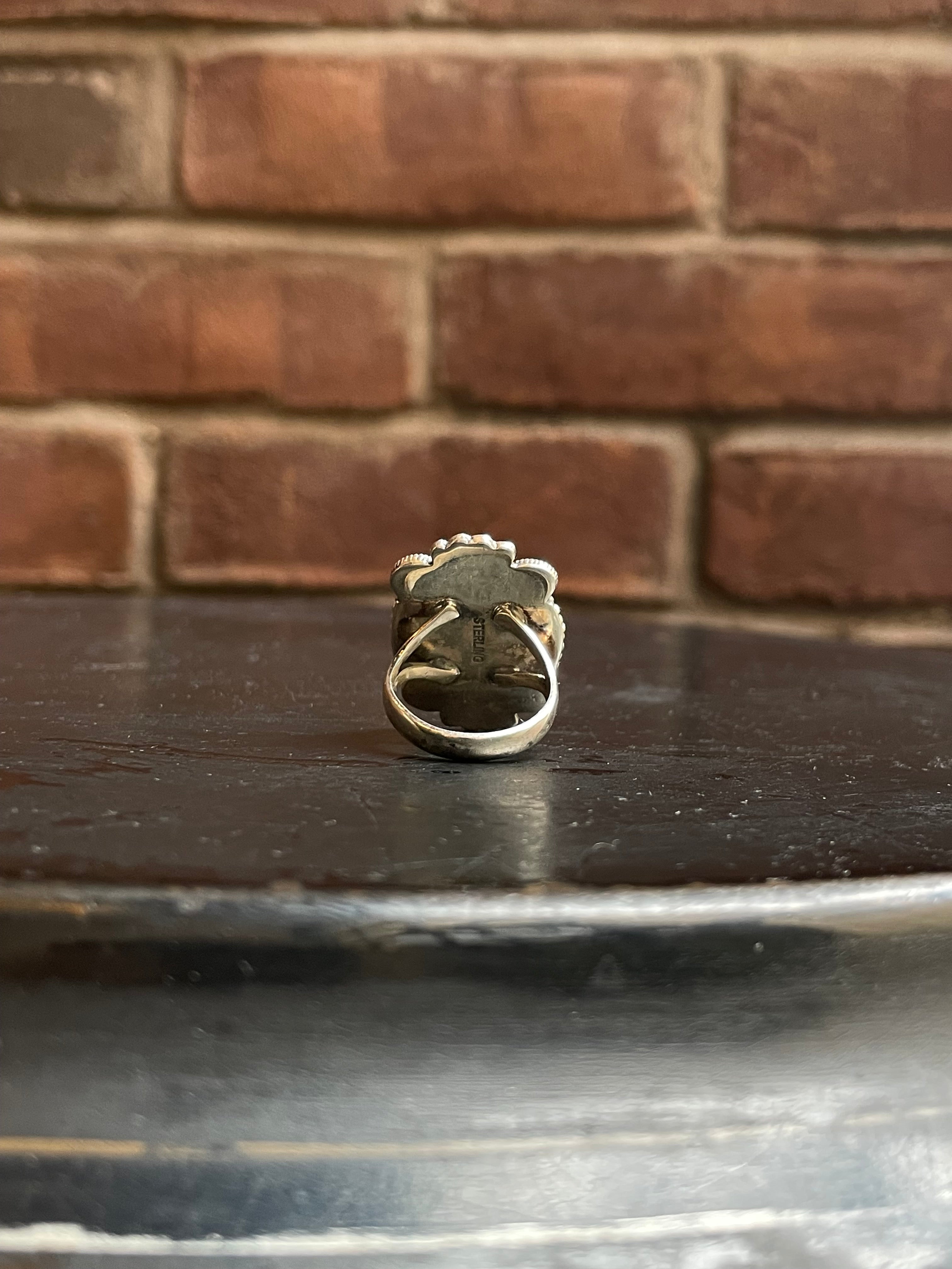 Pink Conch Ring Size 7 | 925 Sterling Silver Southwest E194
