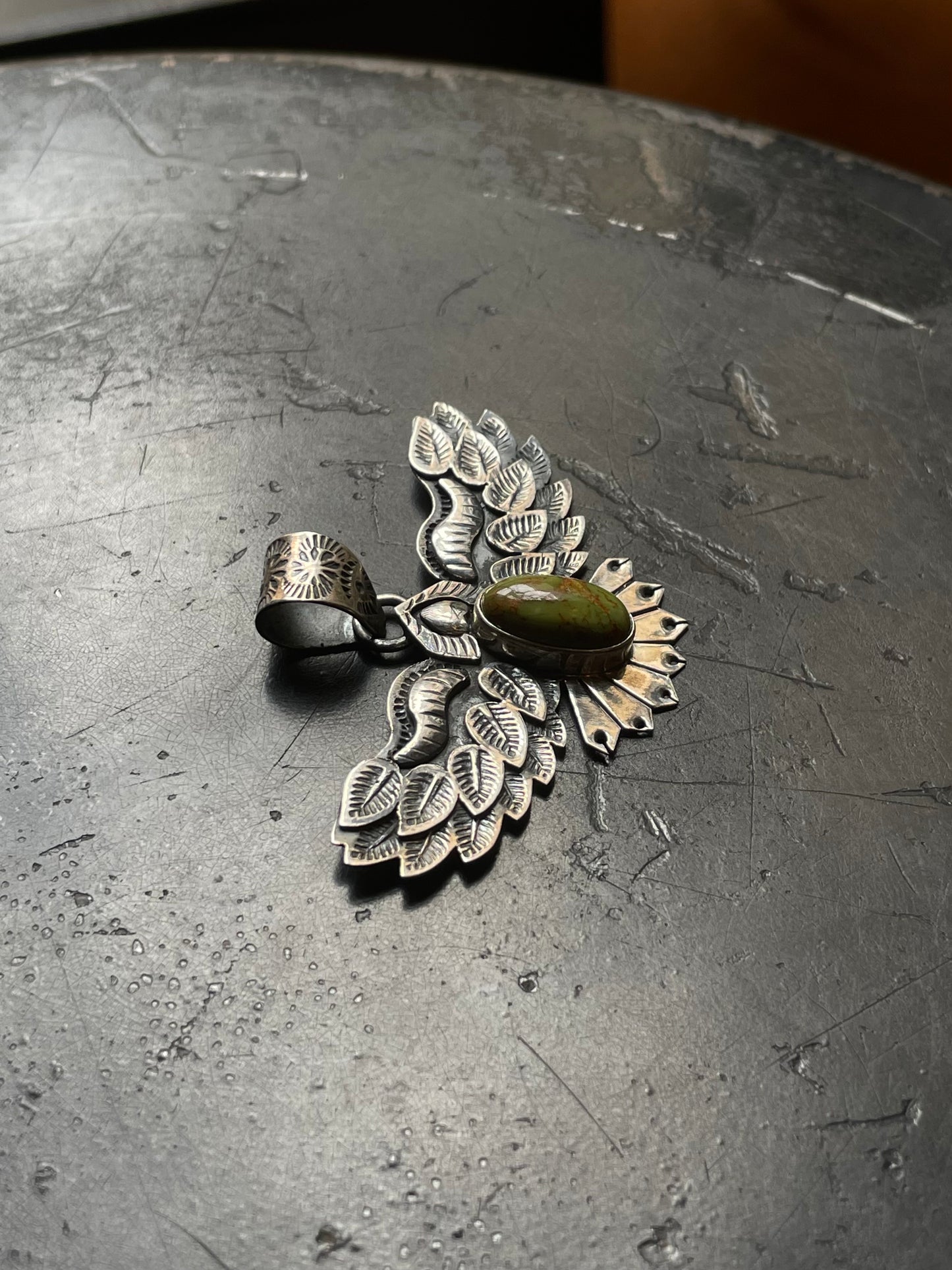 Turquoise Thunderbird Pendant | 925 Sterling Silver E524