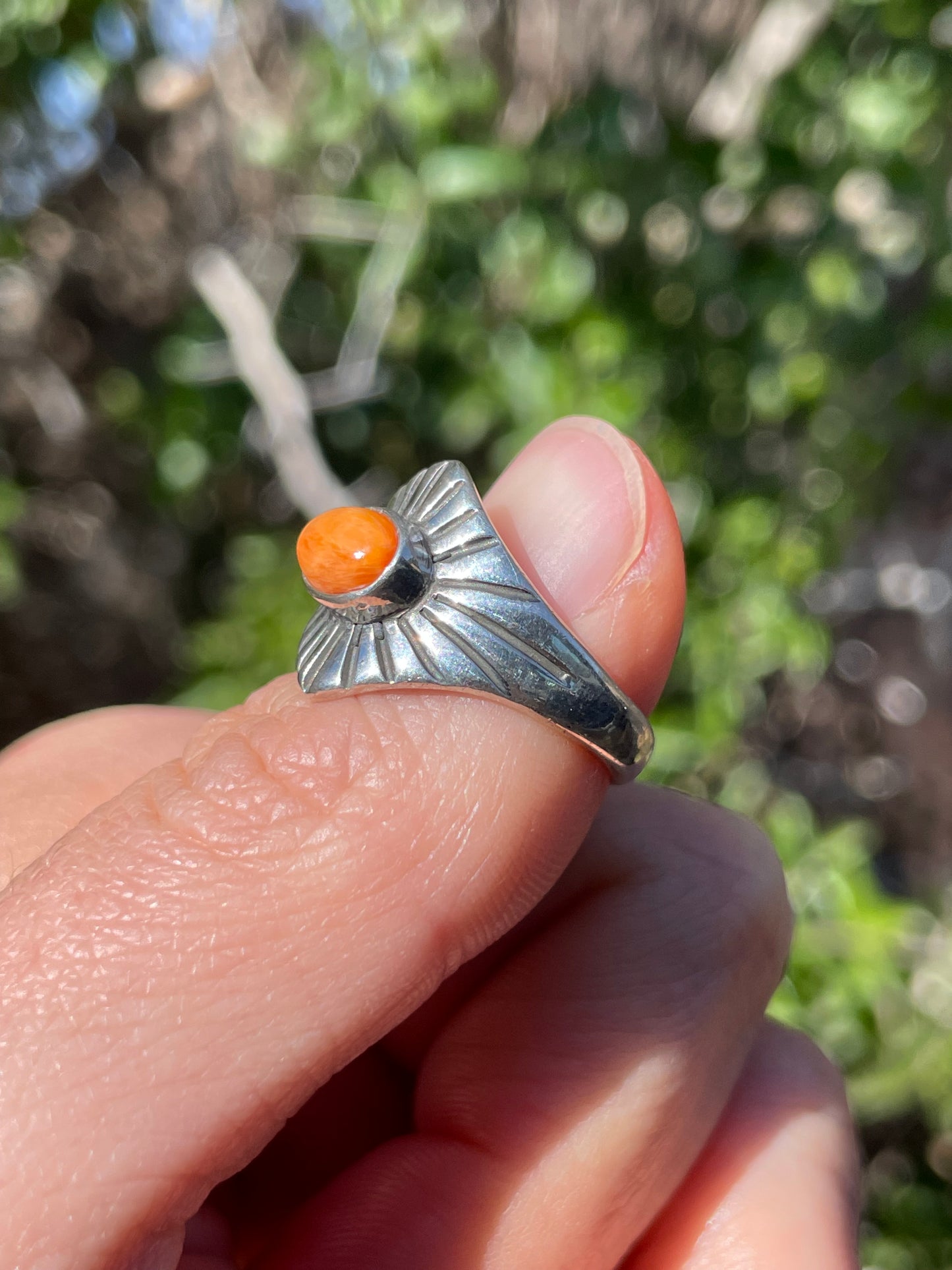 Spiny Oyster Ring Size 6 | 925 Sterling Silver Southwest B984
