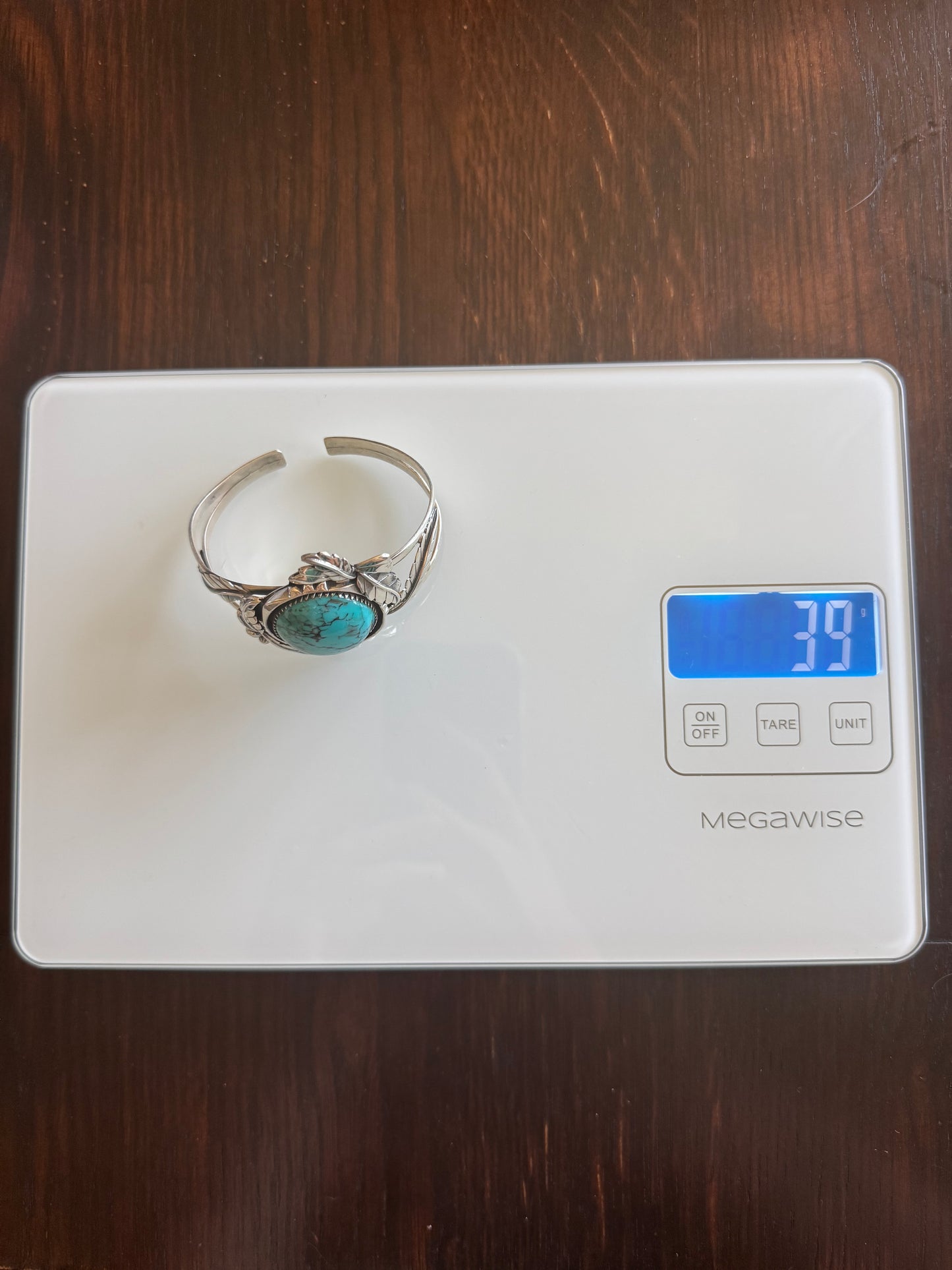 Turquoise Cuff Bracelet | Kingman | 925 Sterling Silver A560