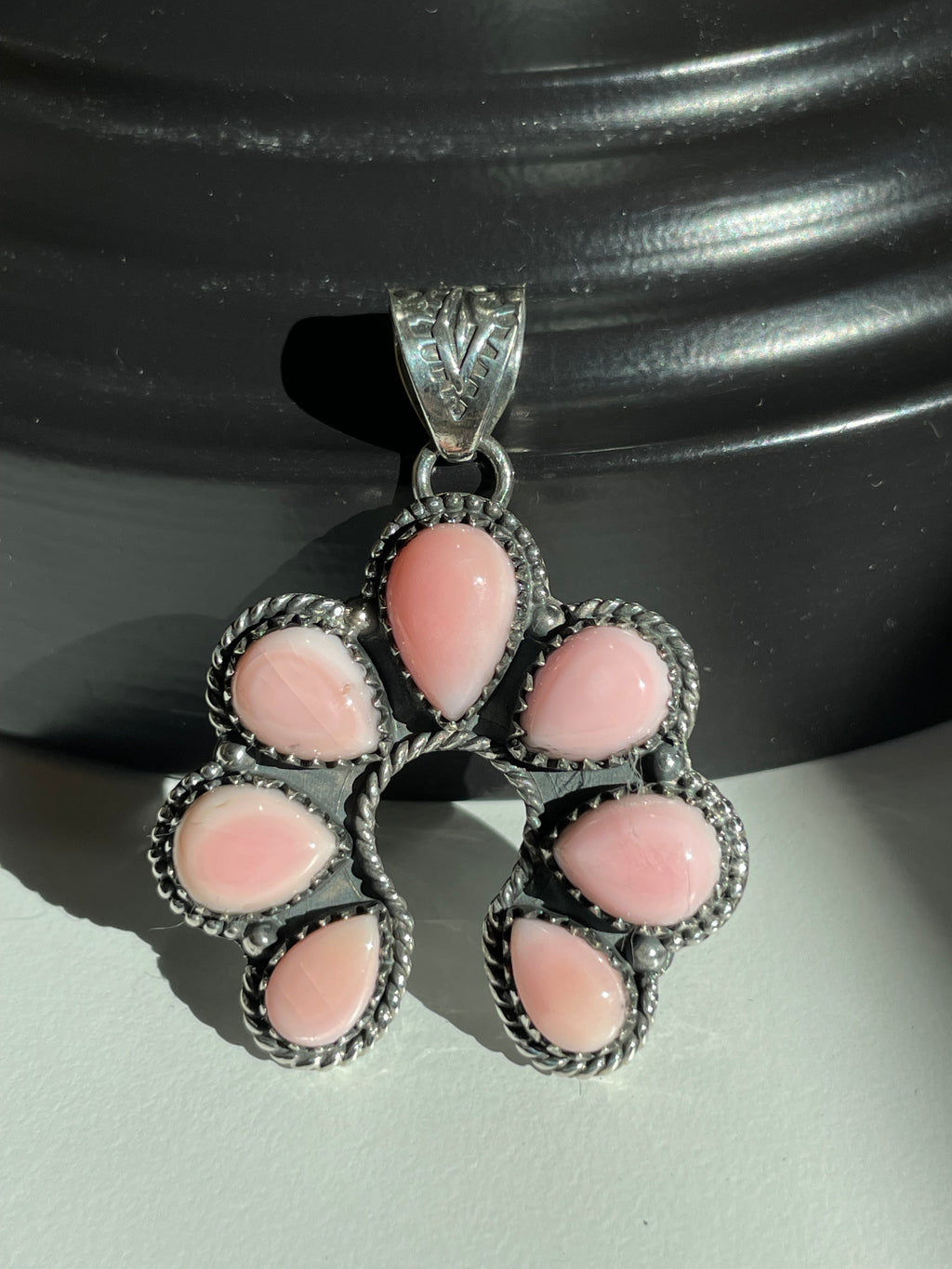 Pink Conch Naja Pendant | Sterling Silver 925 B858
