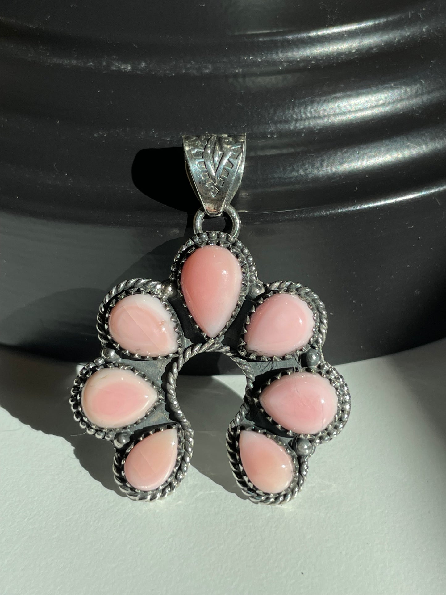 Pink Conch Naja Pendant | Sterling Silver 925 B858