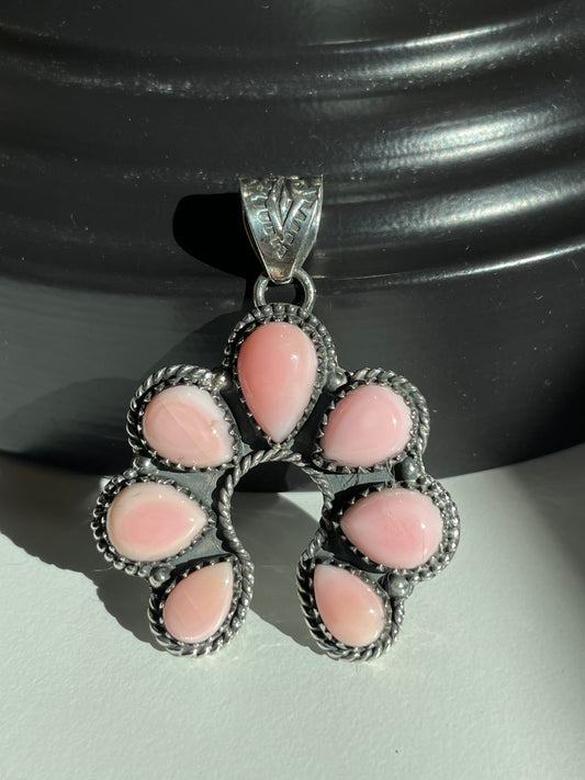 Pink Conch Naja Pendant | Sterling Silver 925 B858