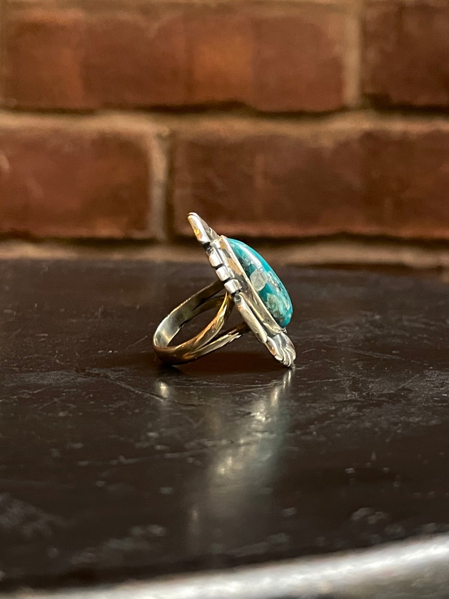 Kingman Turquoise Ring Size 6.75 | 925 Sterling Silver G495