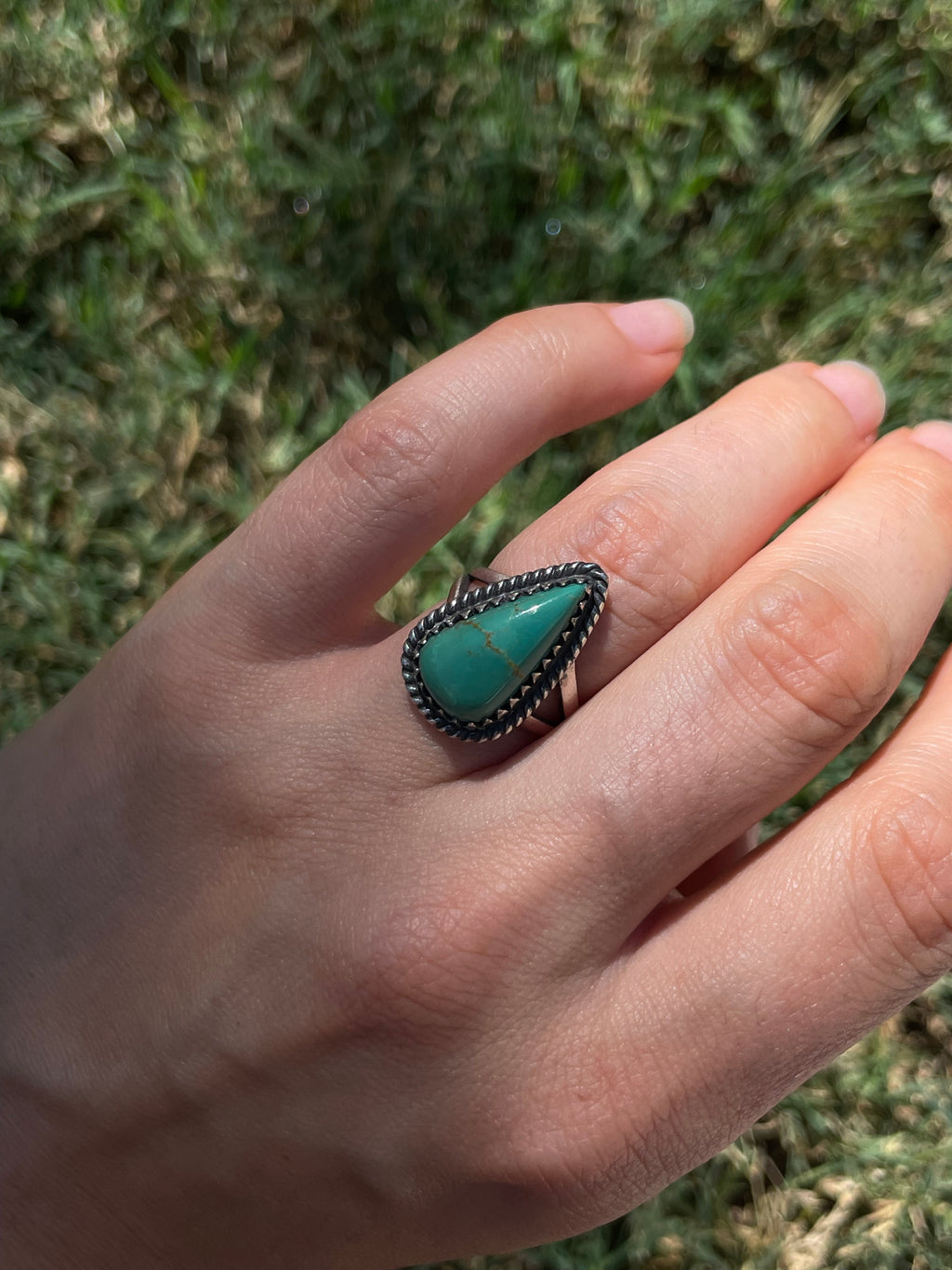 Turquoise Ring Size 6 | 925 Sterling Silver D287