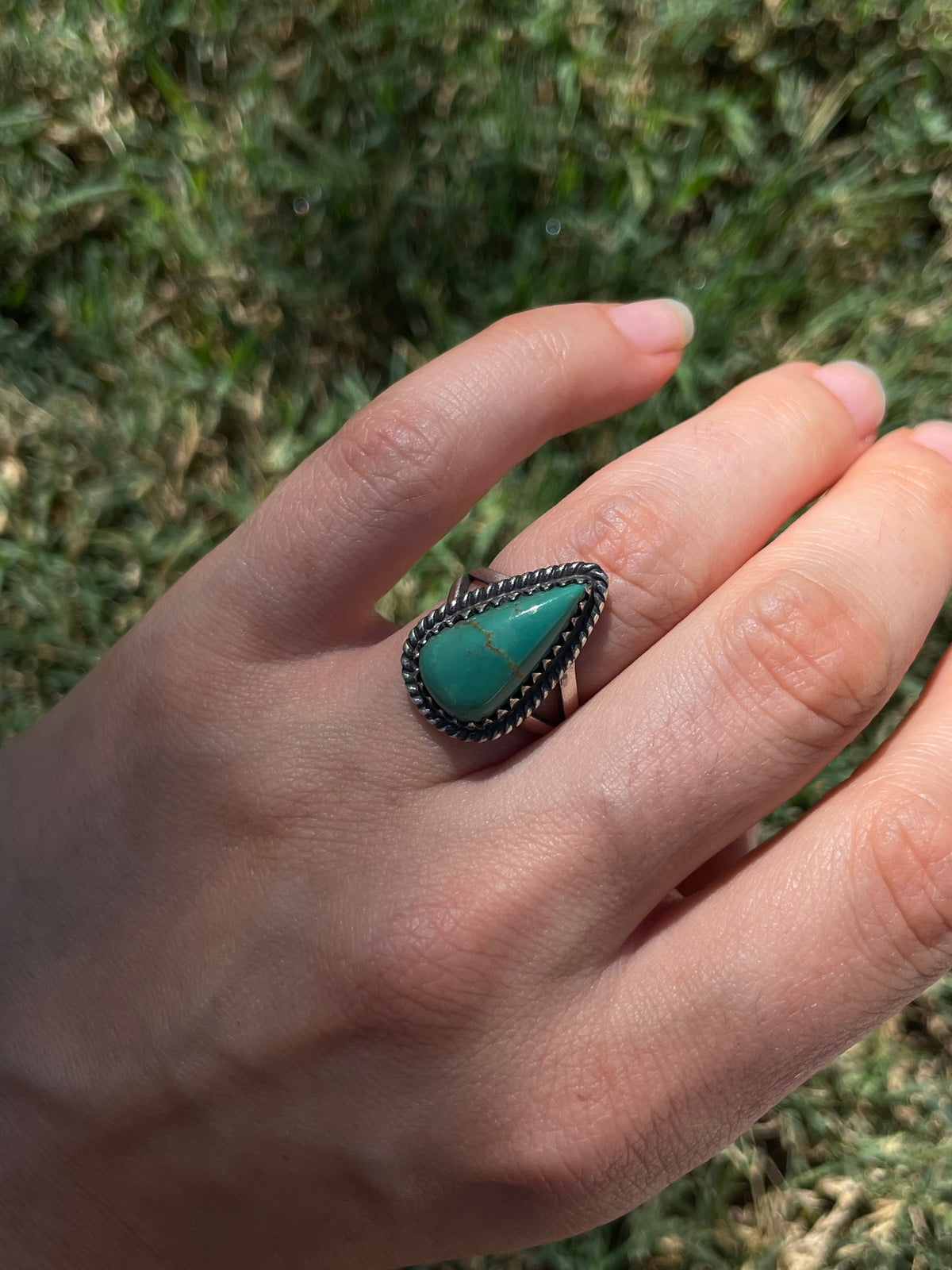Turquoise Ring Size 6 | 925 Sterling Silver D287