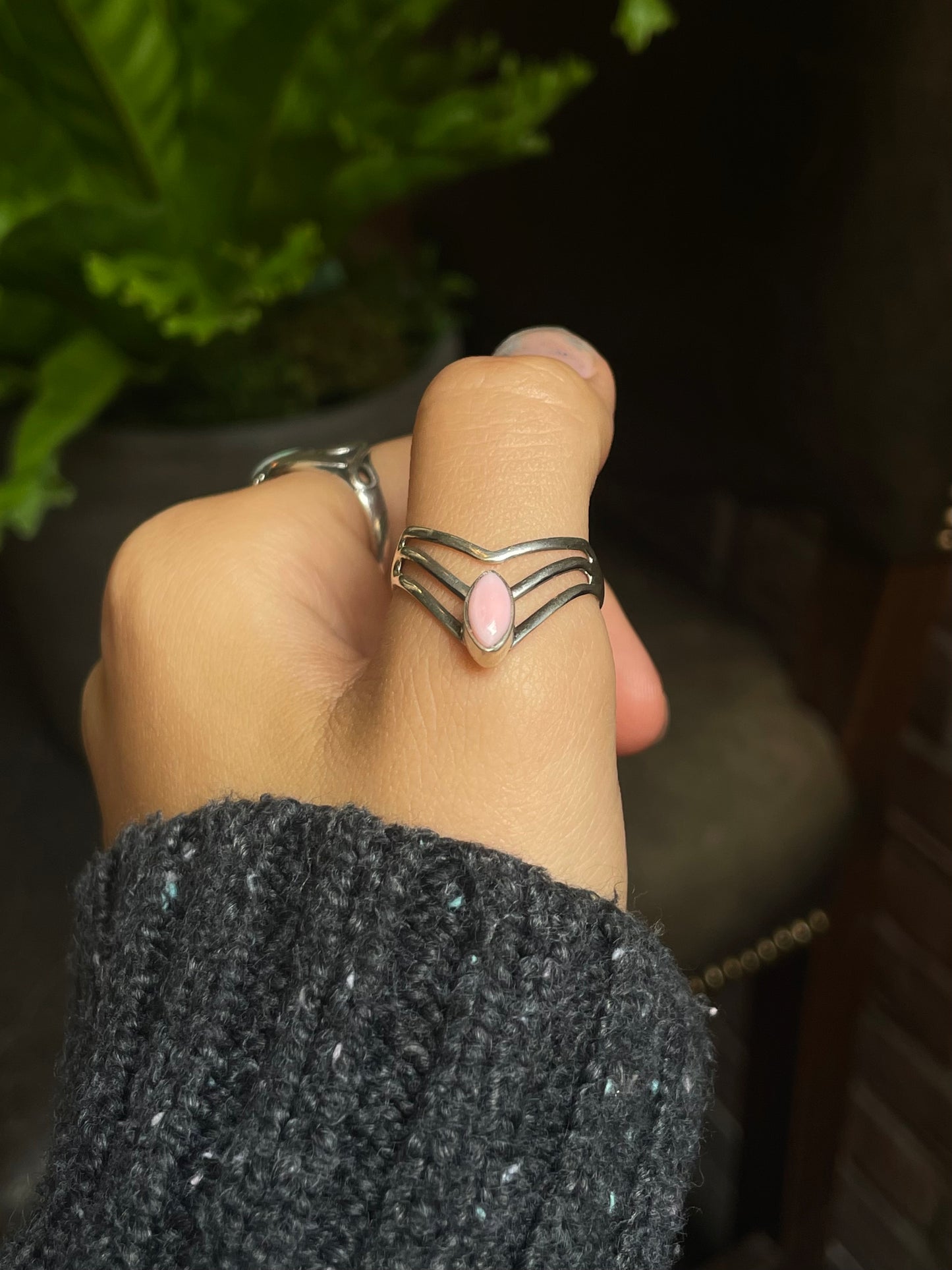 Pink Conch Ring Size 10.5 | 925 Sterling Silver G139