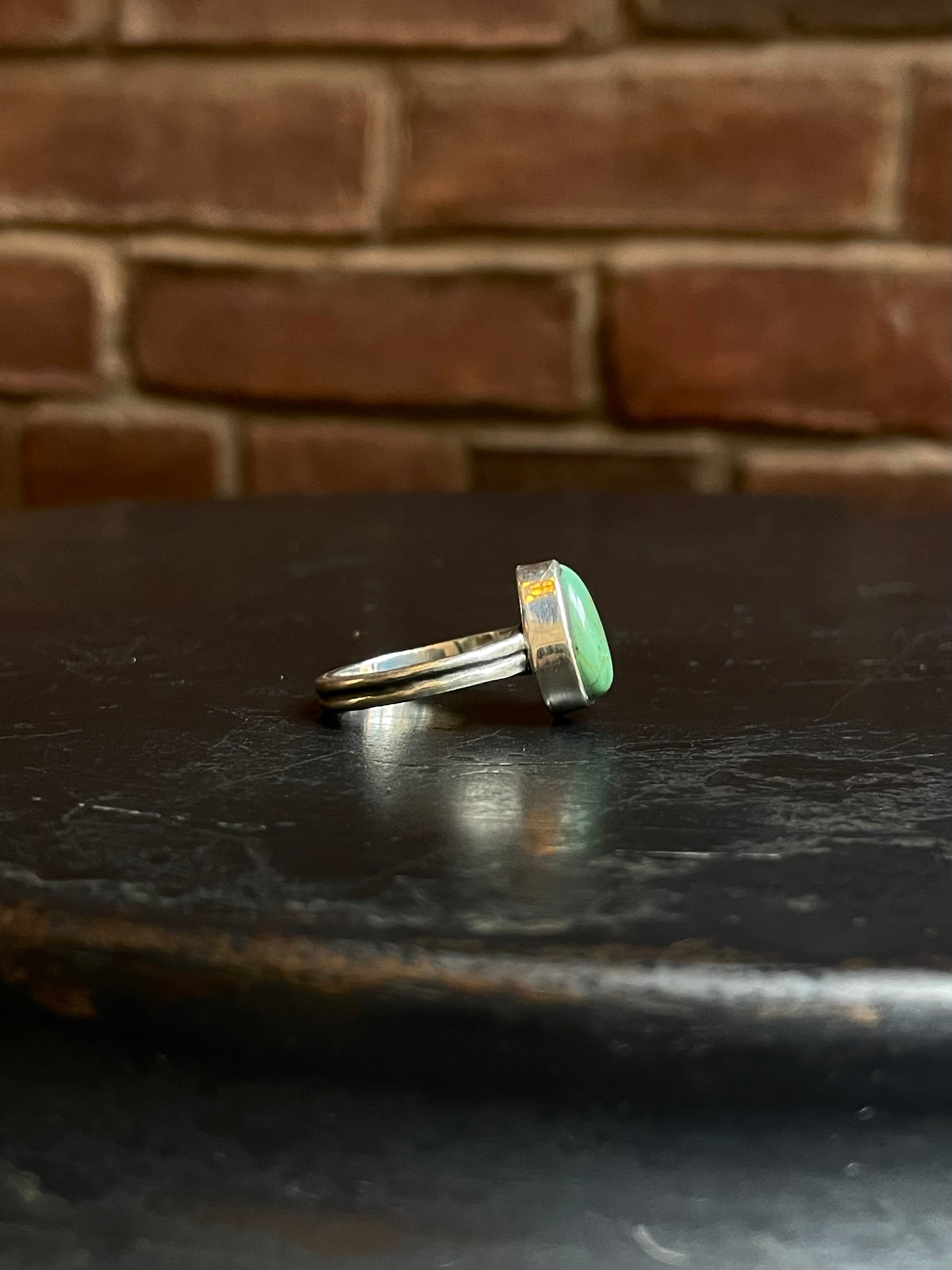 Turquoise Ring | 925 Sterling Silver Size 8 E454