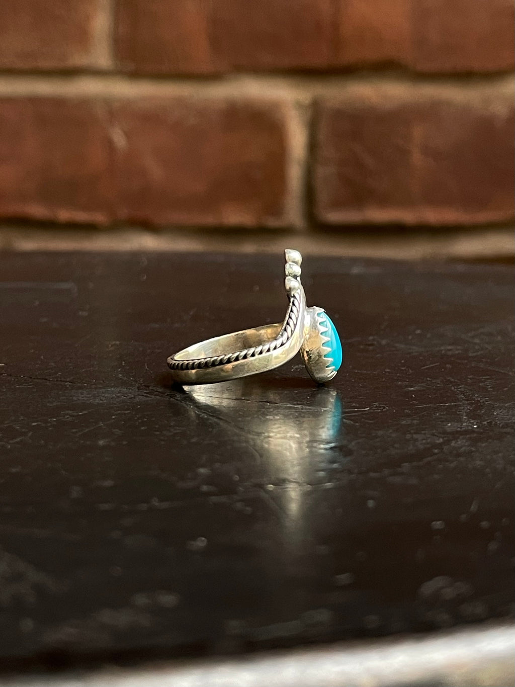 Kingman Turquoise Ring Size 8 | 925 Sterling Silver G519