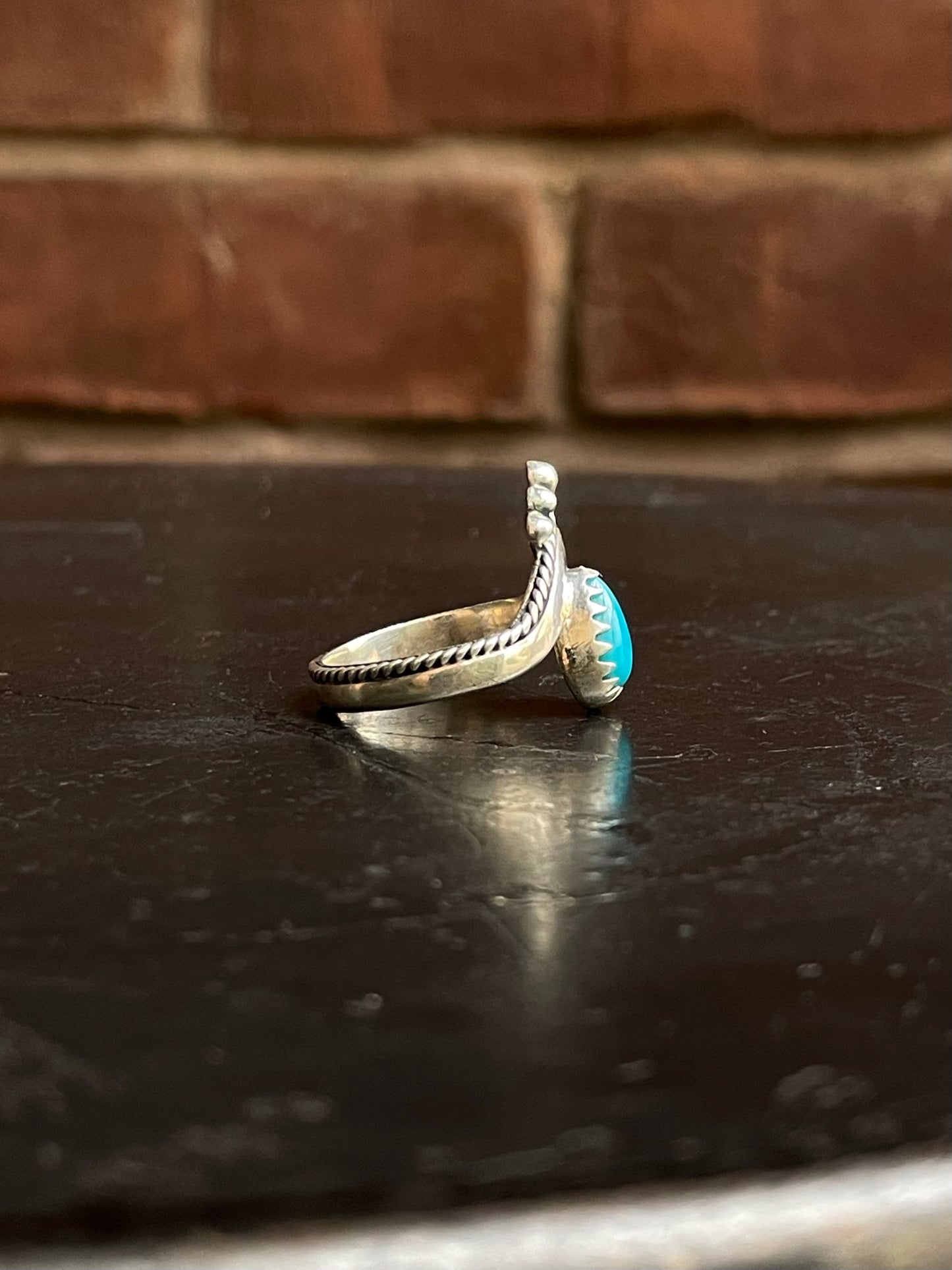 Kingman Turquoise Ring Size 8 | 925 Sterling Silver G519