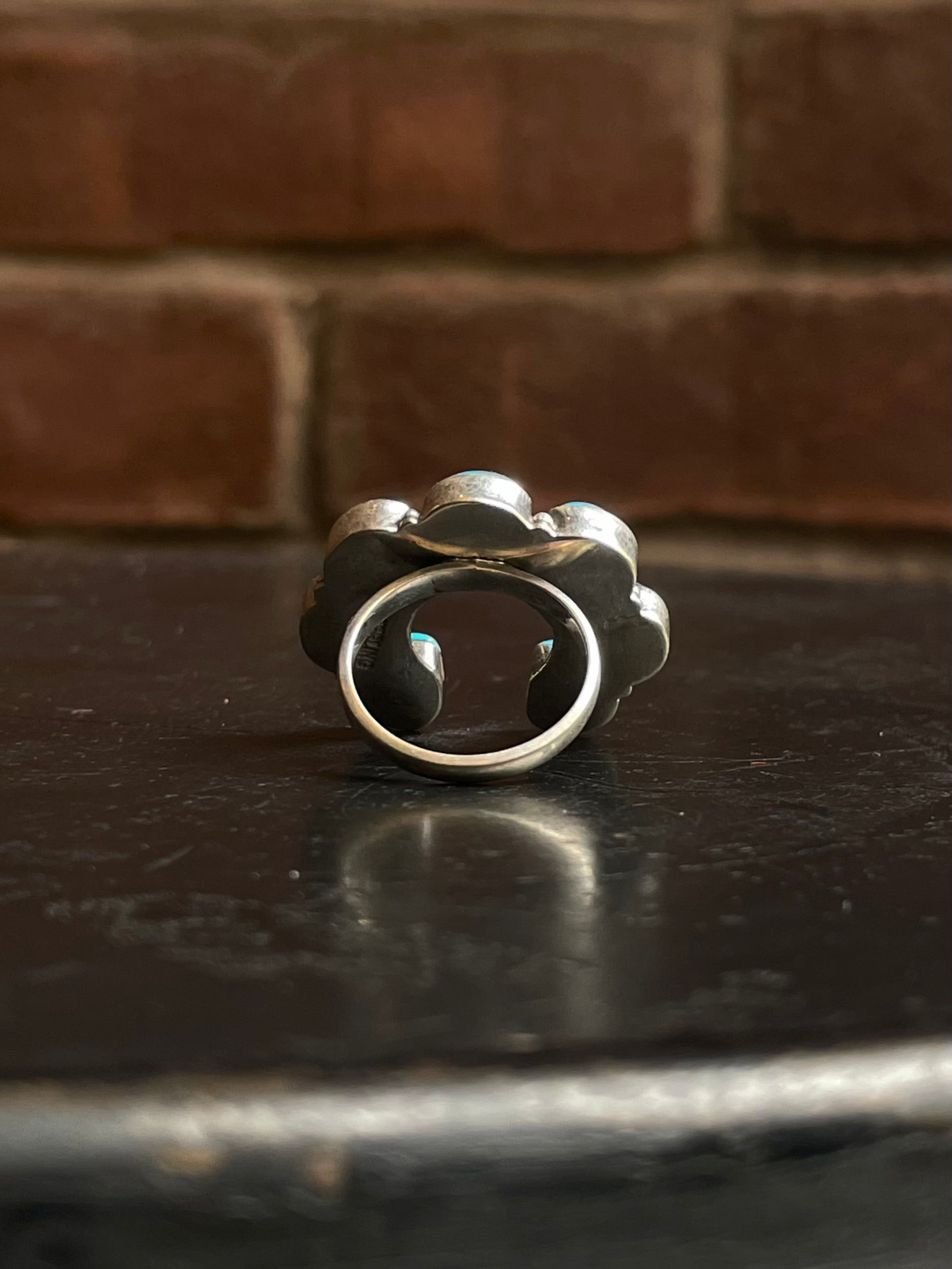 Kingman Turquoise Naja Ring Size 7 | 925 Sterling Silver G475