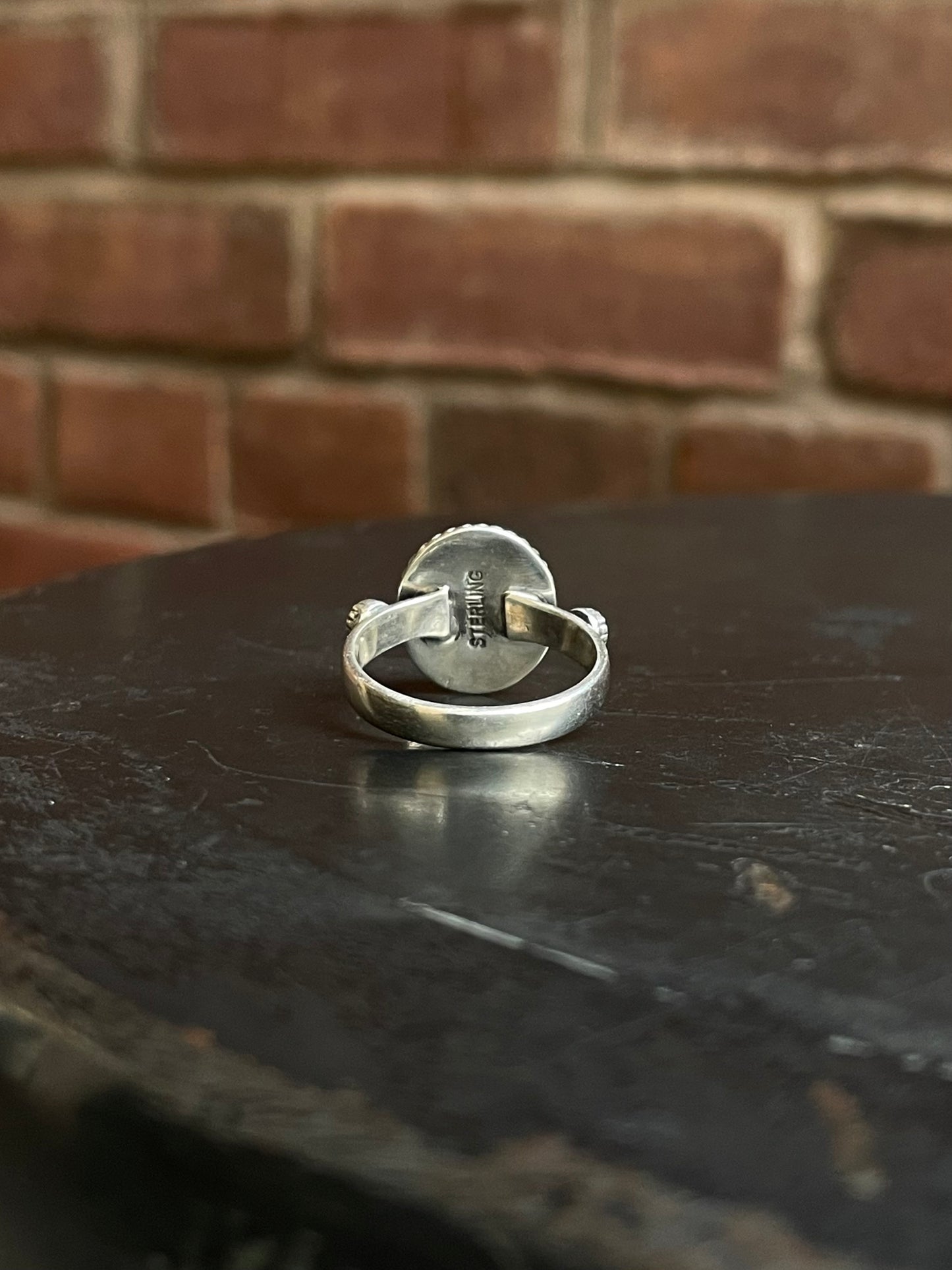 Pink Conch Ring Size 9 | 925 Sterling Silver E759