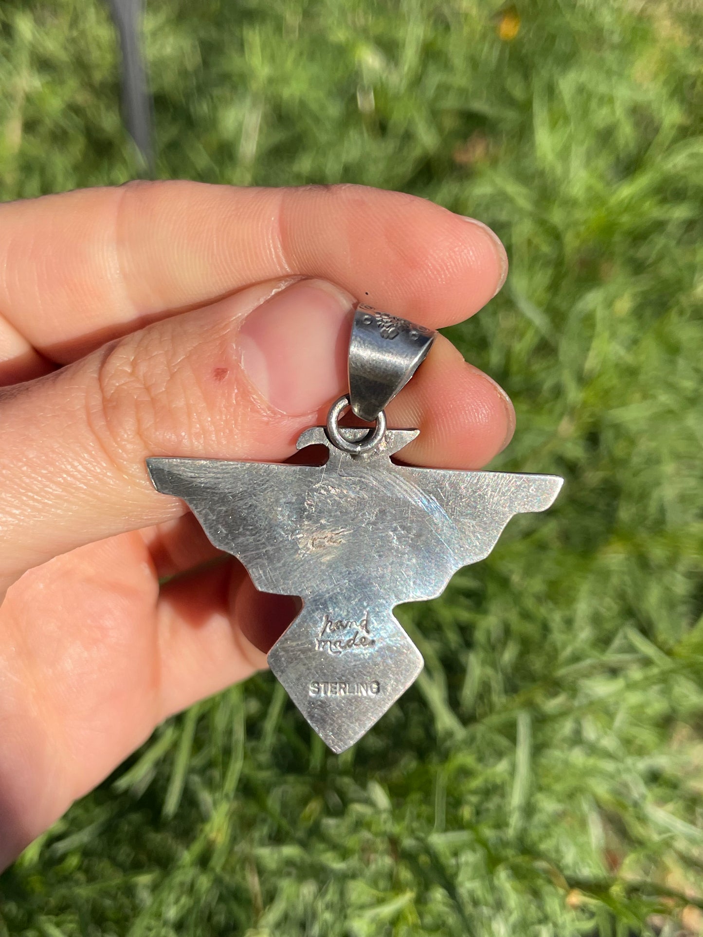 Spiny Oyster Thunderbird Pendant | 925 Sterling Silver B906