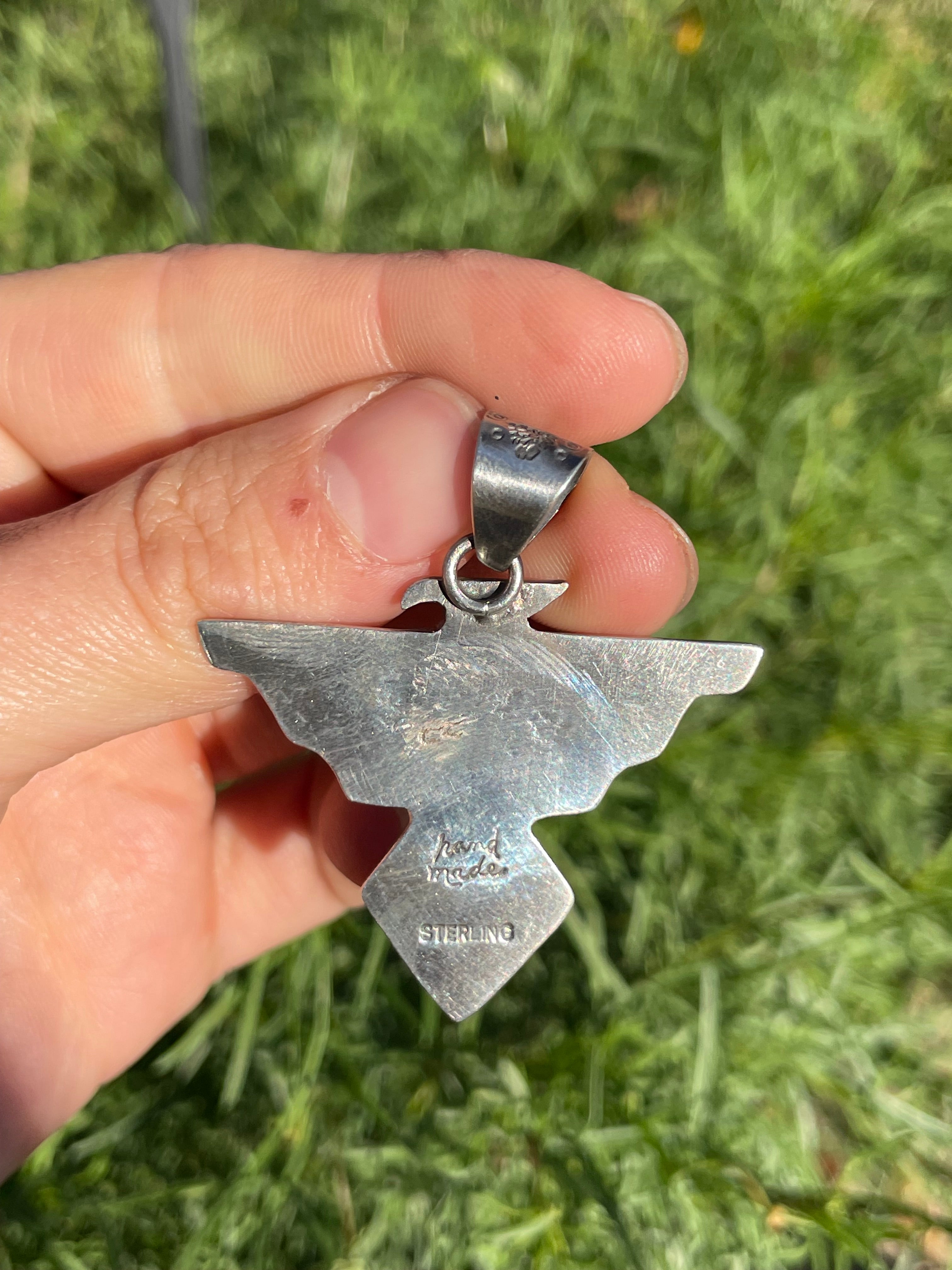 Spiny Oyster Thunderbird Pendant | 925 Sterling Silver B906
