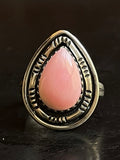 Pink Conch Ring Size 9 | 925 Sterling Silver G114