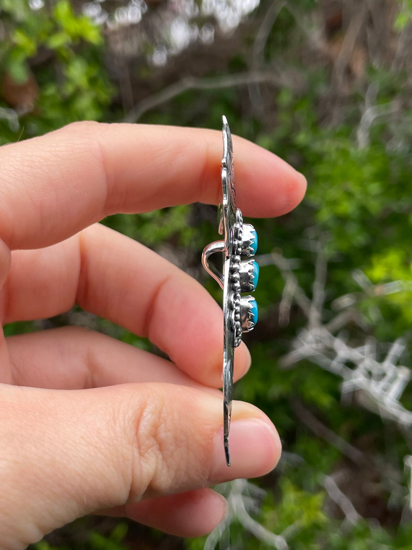 Turquoise Horse Pendant | Sterling Silver 925 B729