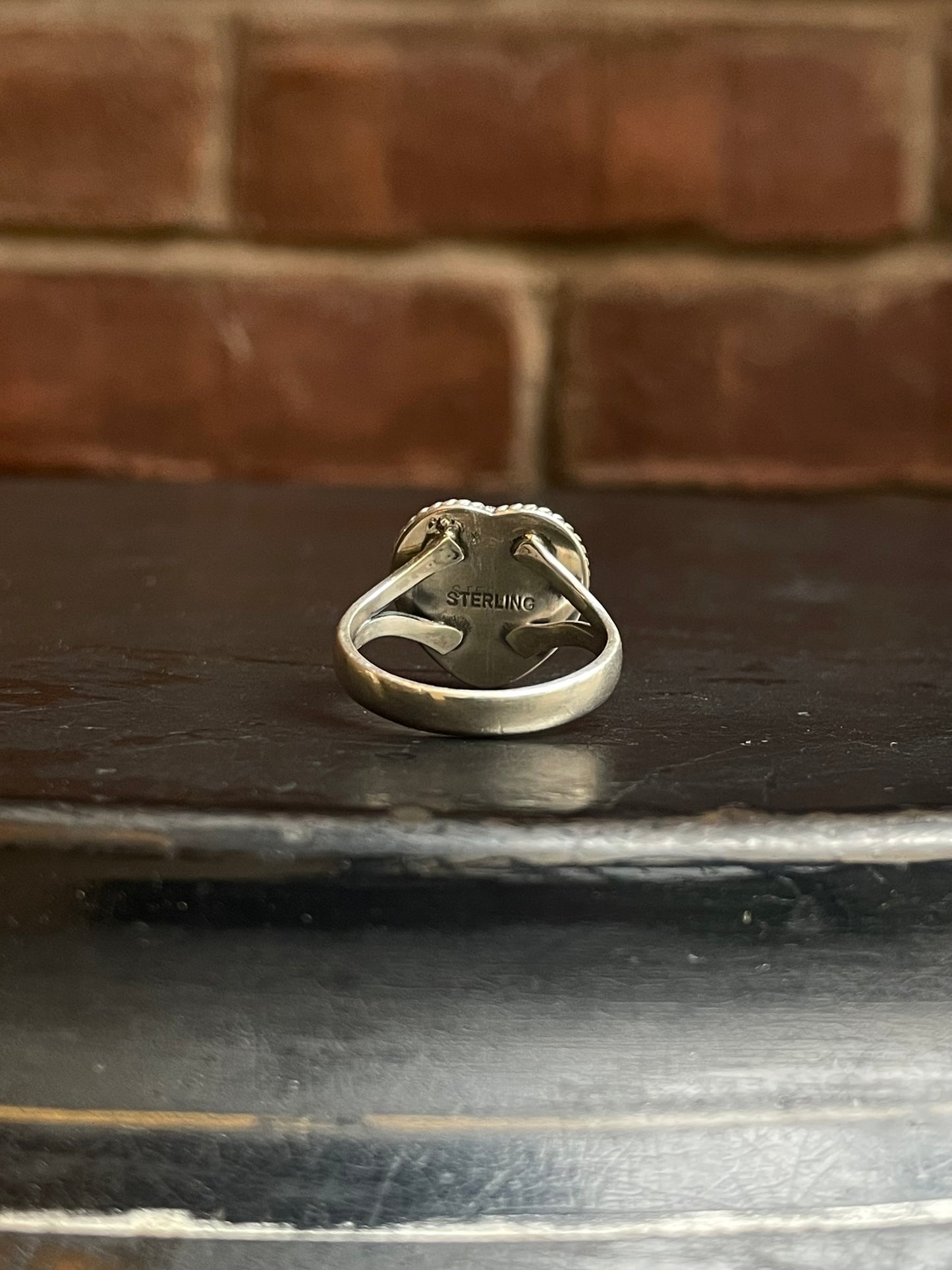 Pink Conch Heart Ring Size 9 | 925 Sterling Silver G120