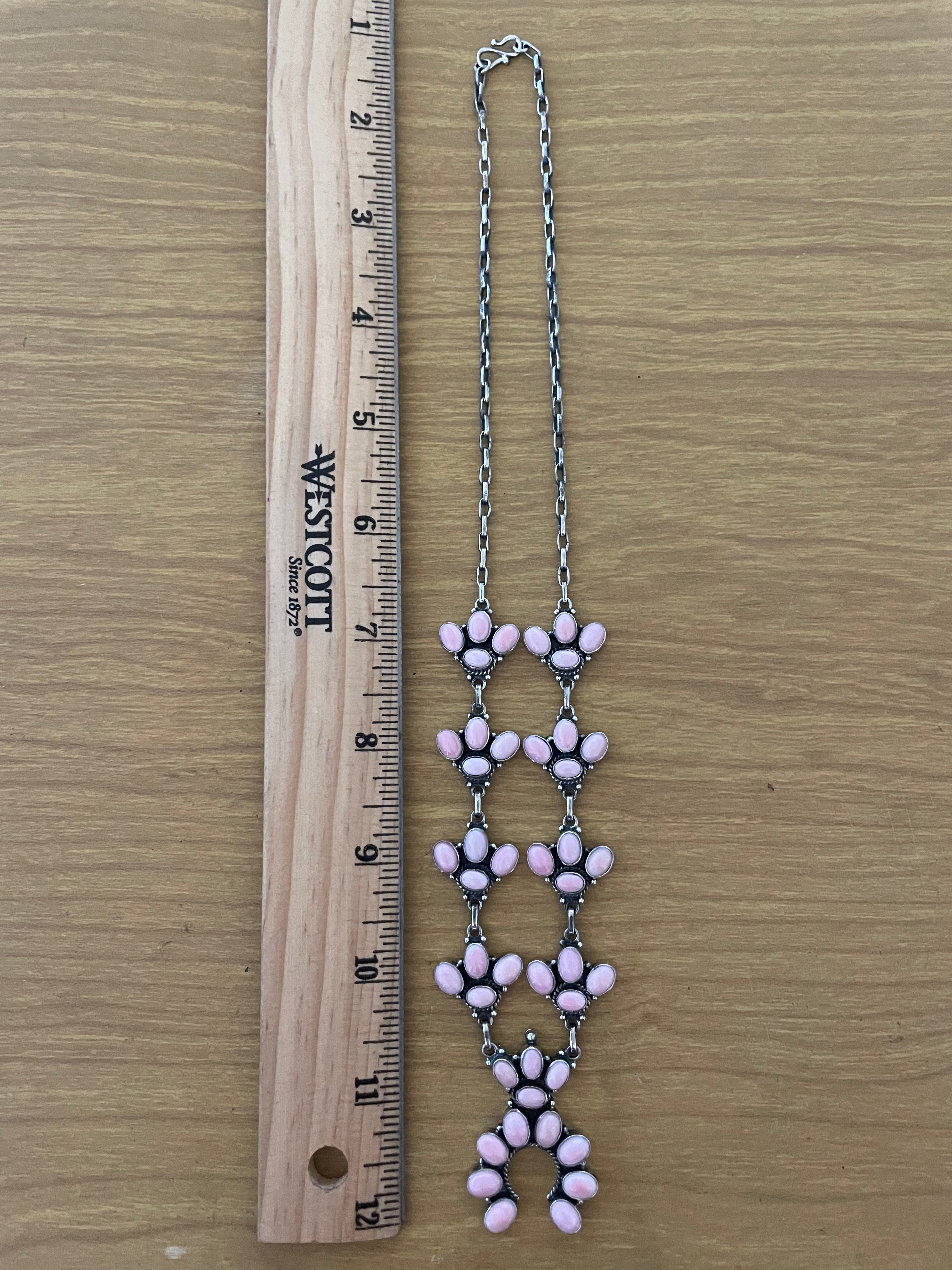 Pink Conch Naja Necklace | 925 Sterling Silver E333