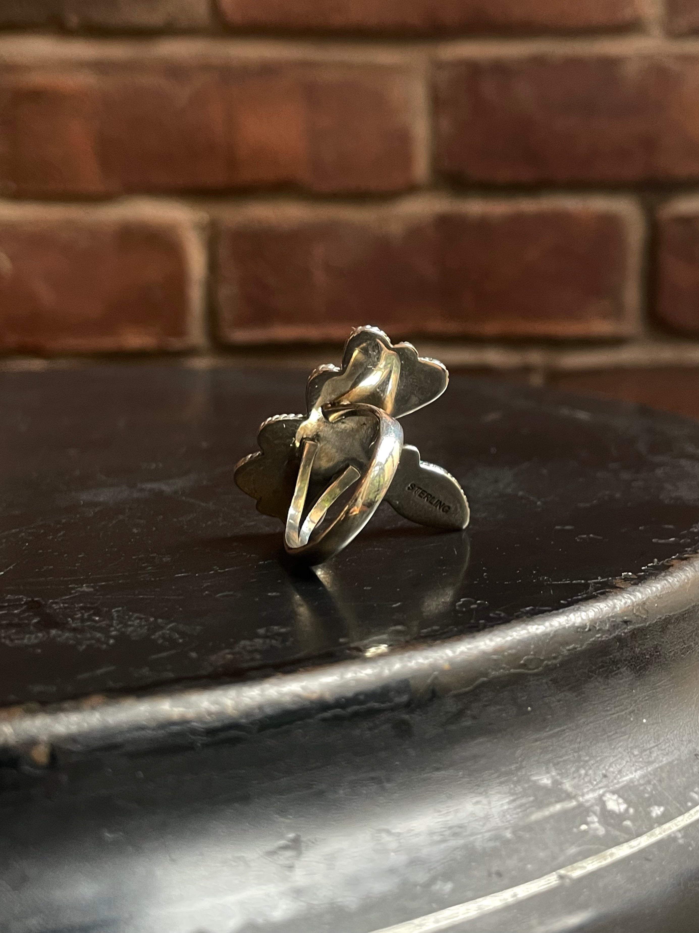 Turquoise Dragonfly Ring Size 9 | 925 Sterling Silver C922