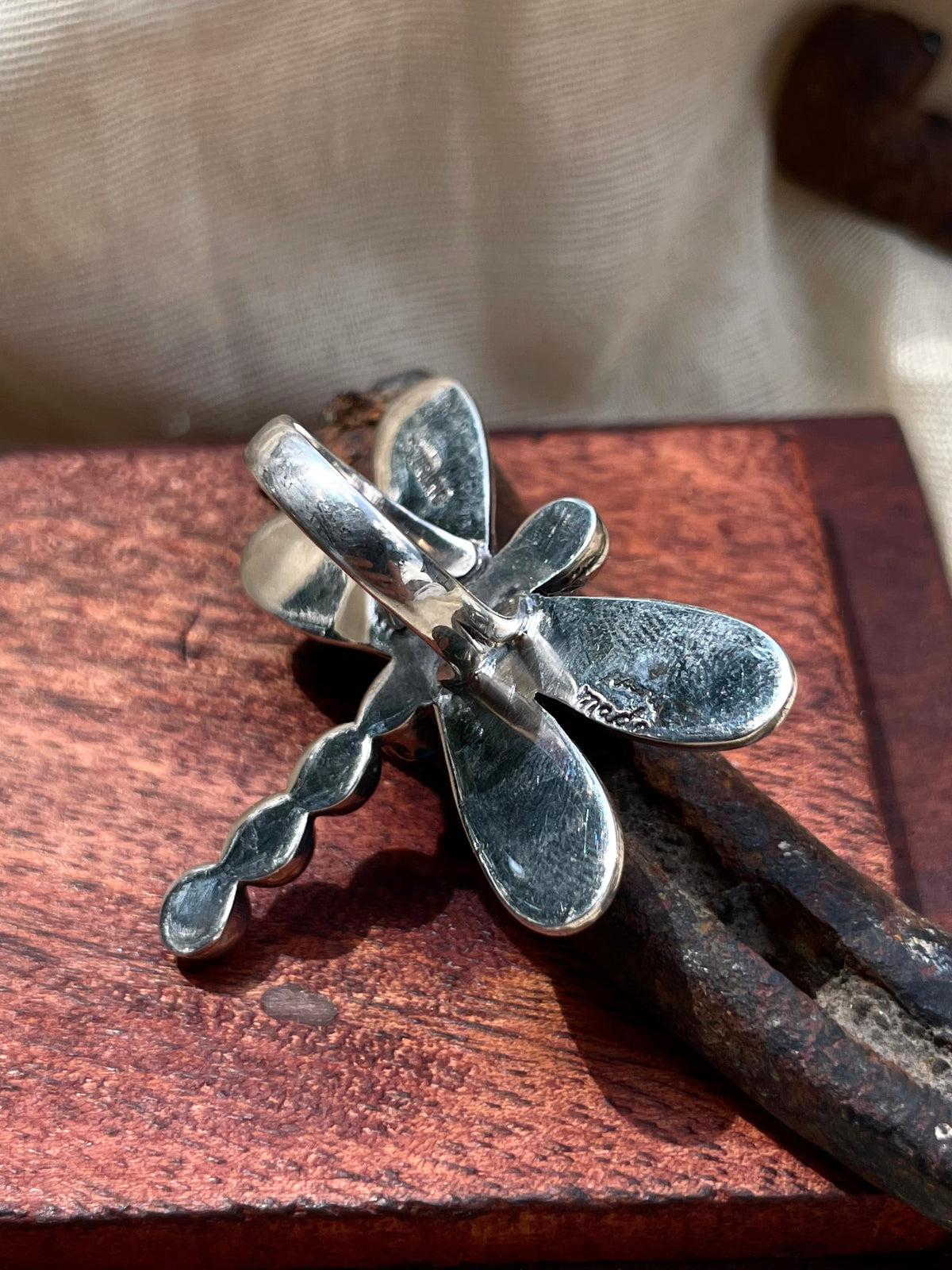 Turquoise Dragonfly Ring Size 6 | 925 Sterling Silver C927