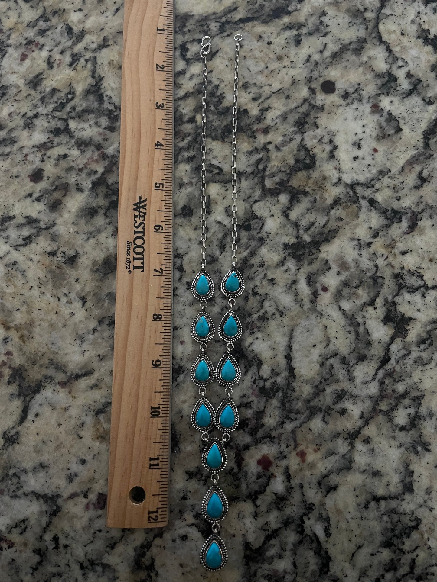 Kingman Turquoise Necklace | 925 Sterling Silver E367