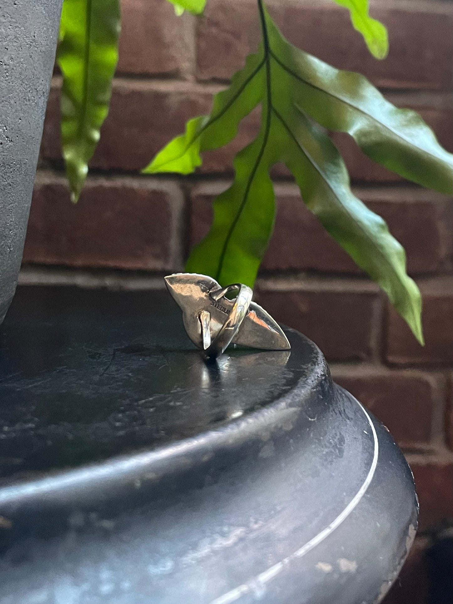Kingman Turquoise Feather Ring Size 7 | 925 Sterling Silver C575