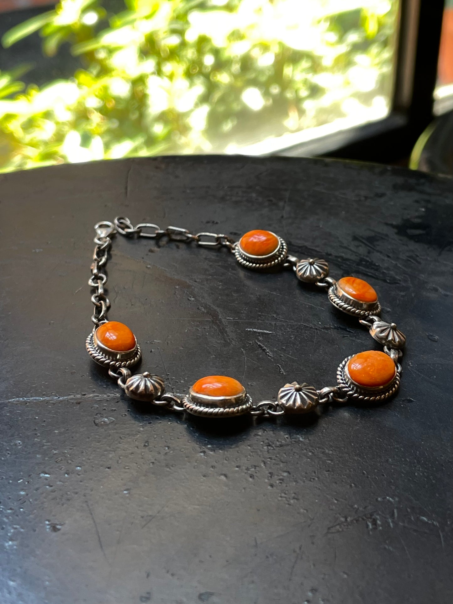 Spiny Oyster Link Bracelet | Sterling Silver G441