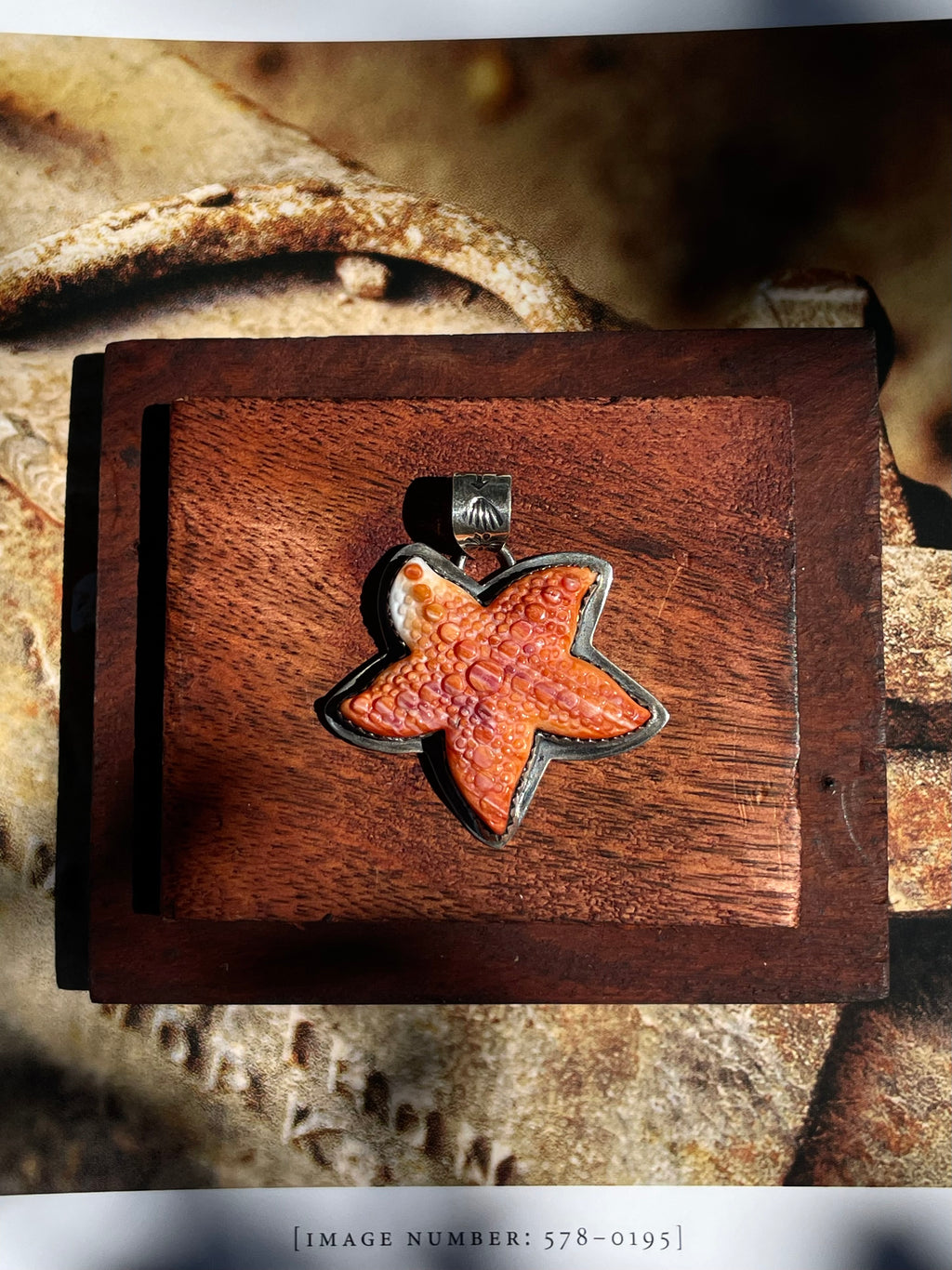 Spiny Oyster Starfish Pendant | 925 Sterling Silver | D337