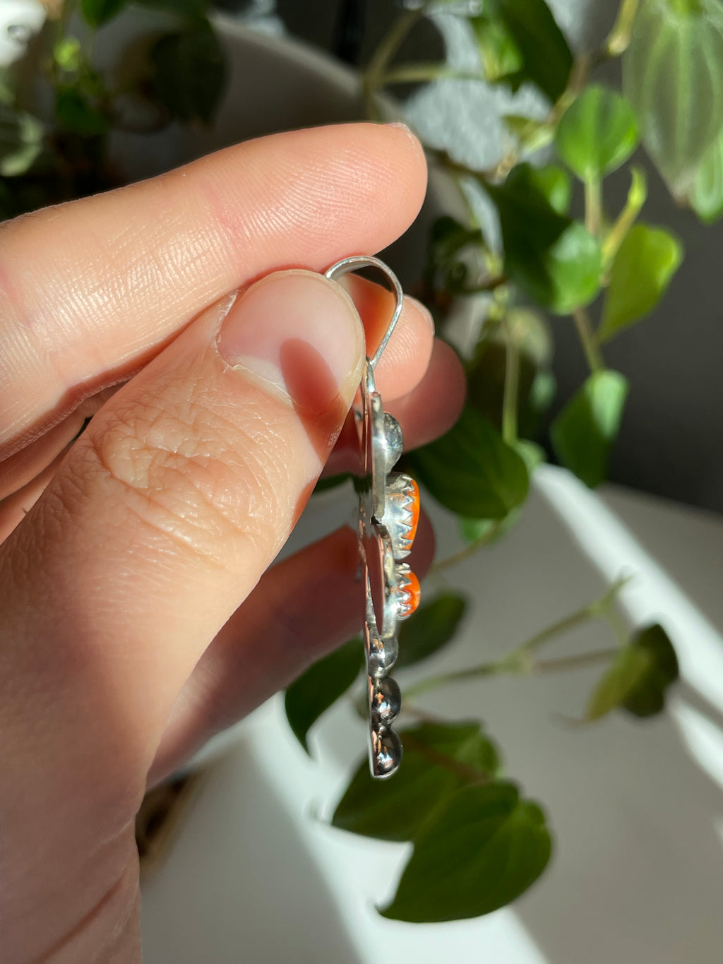Spiny Oyster Dragonfly Pendant | Sterling Silver 925 B815