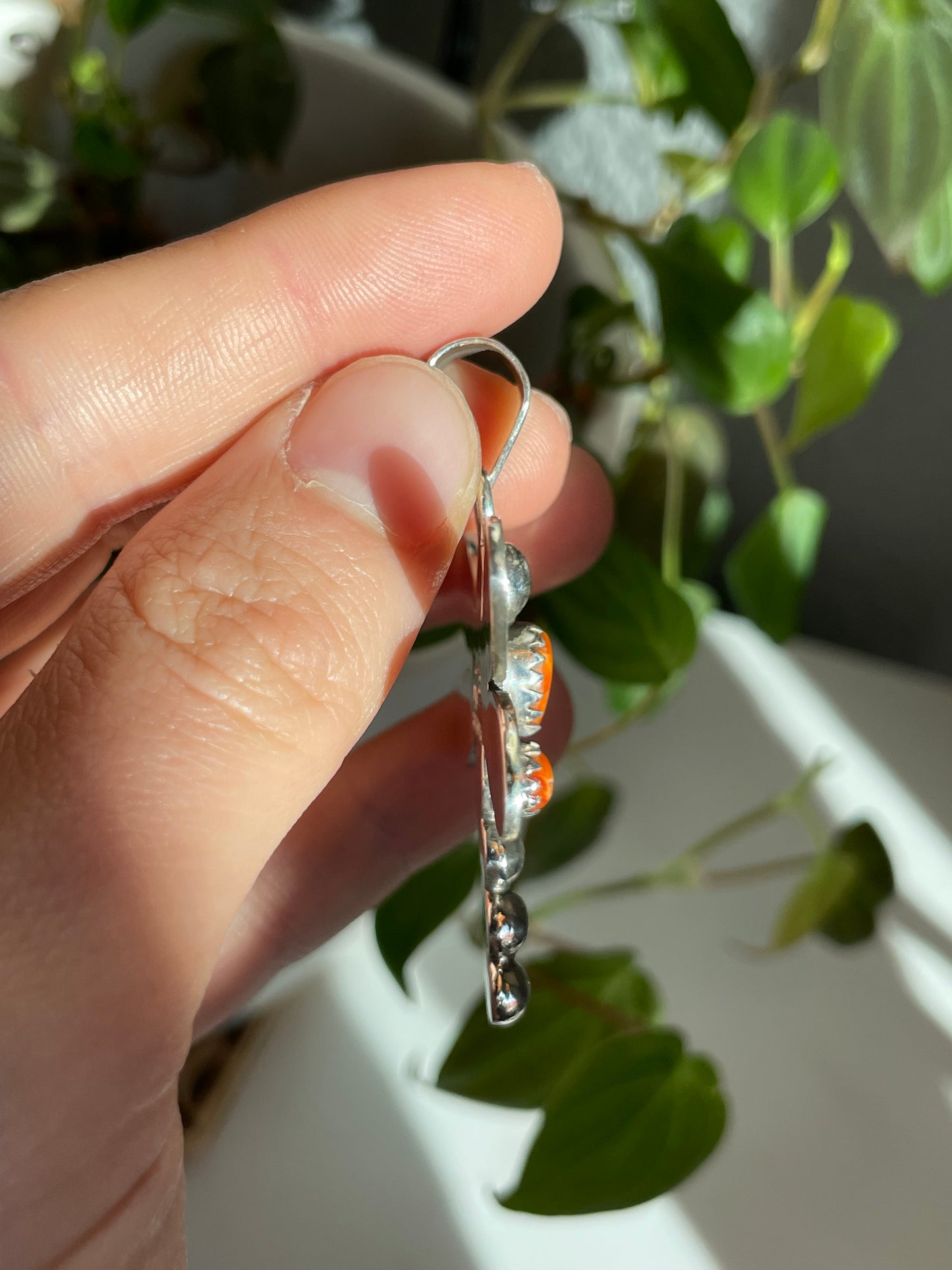 Spiny Oyster Dragonfly Pendant | Sterling Silver 925 B815
