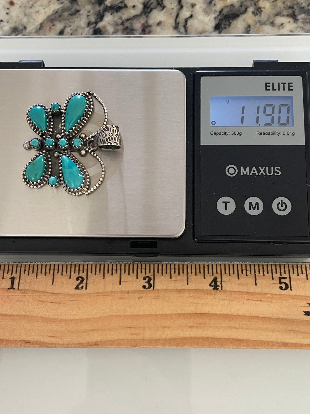 Kingman Turquoise Butterfly Pendant | Sterling Silver G460