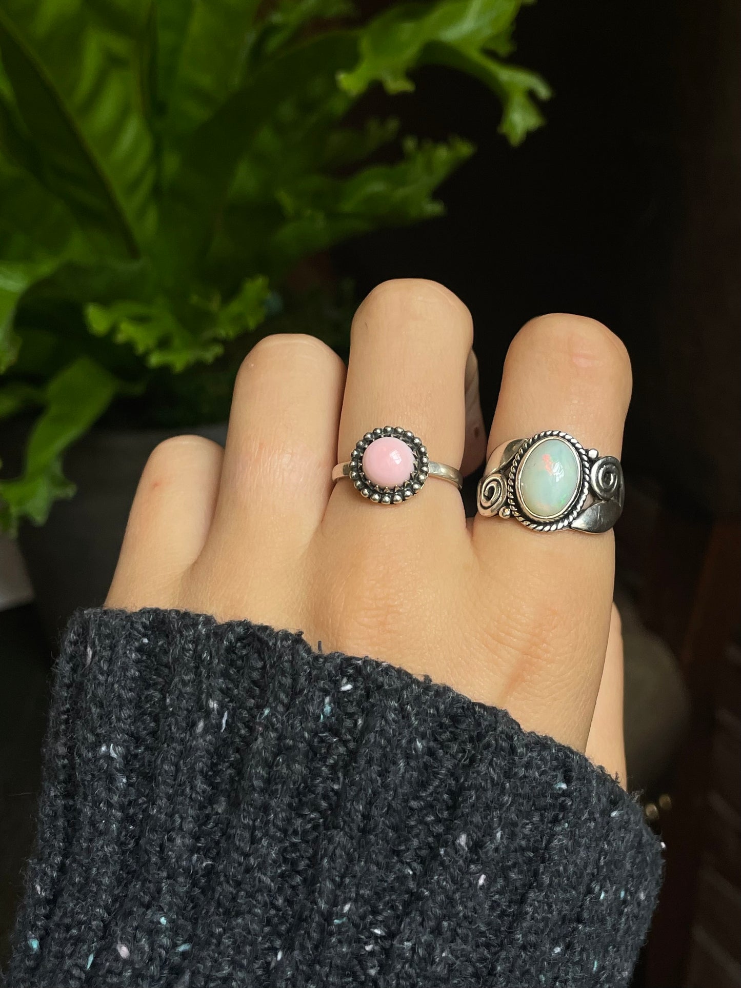 Pink Conch Ring Size 8 | 925 Sterling Silver G161
