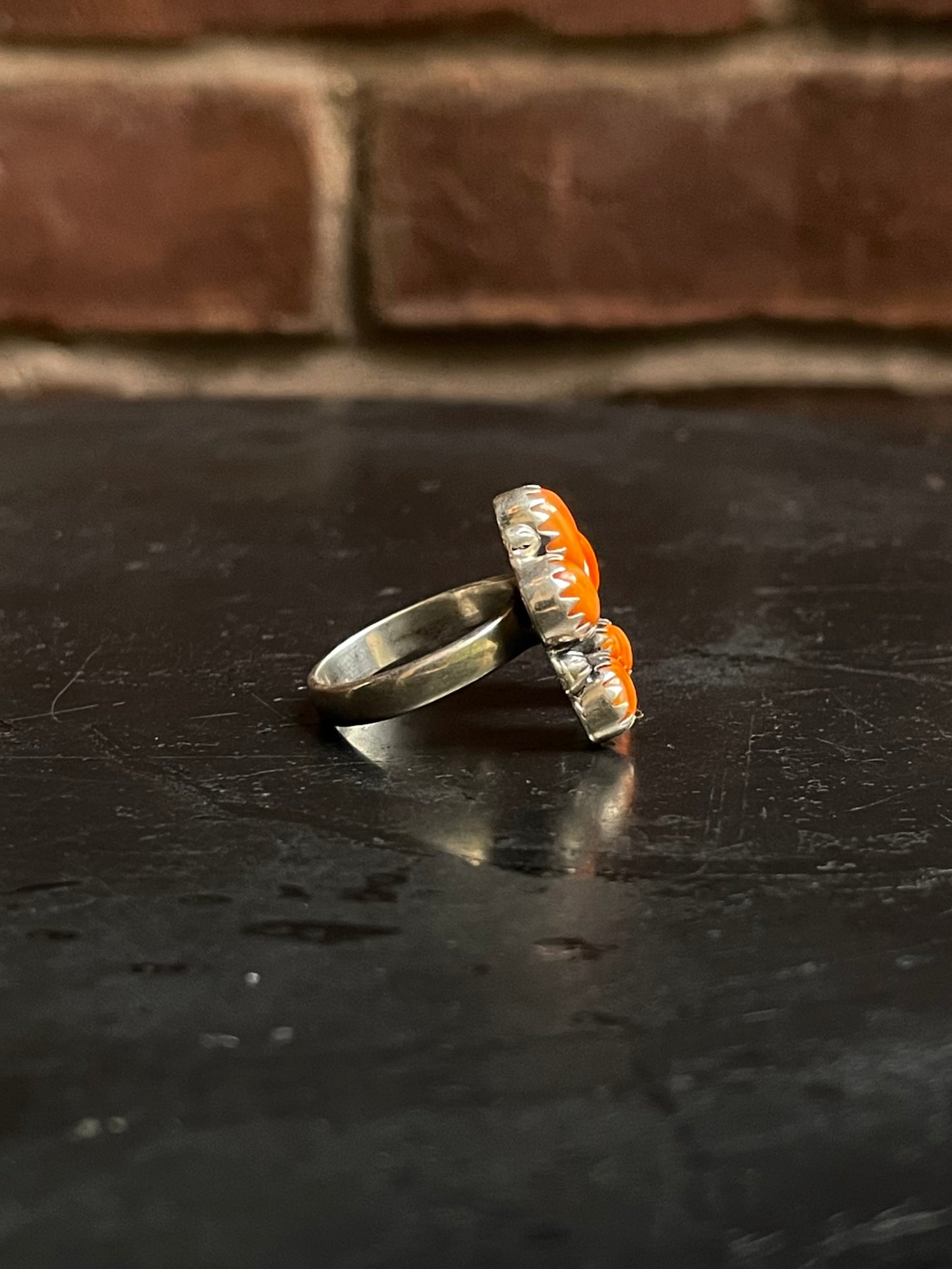 Spiny Oyster Naja Ring Size 8 | 925 Sterling Silver G207