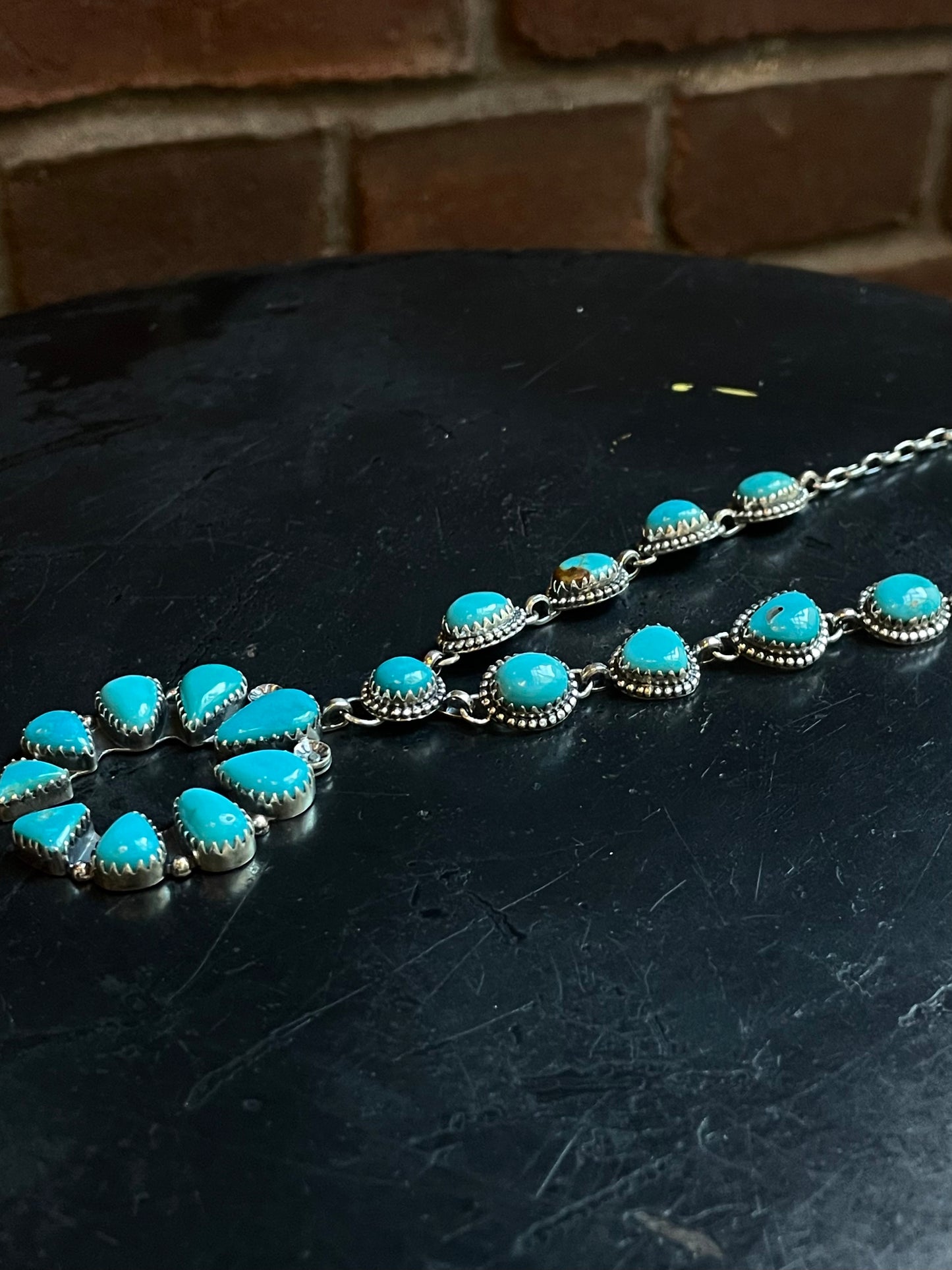 Turquoise Naja Lariat Necklace | Sterling Silver 925 C748