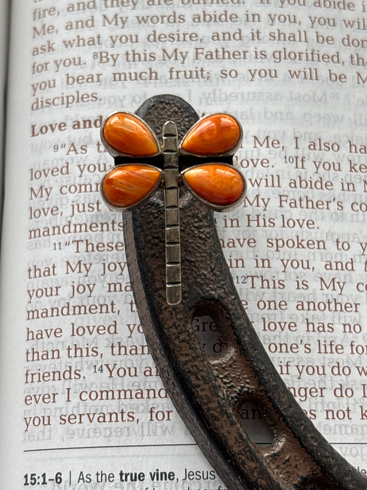 Spiny Oyster Dragonfly Ring Size 9.75 | 925 Sterling Silver D266