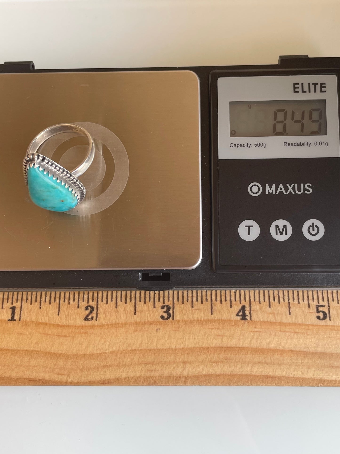 Kingman Turquoise Ring Size 9 | 925 Sterling Silver G500