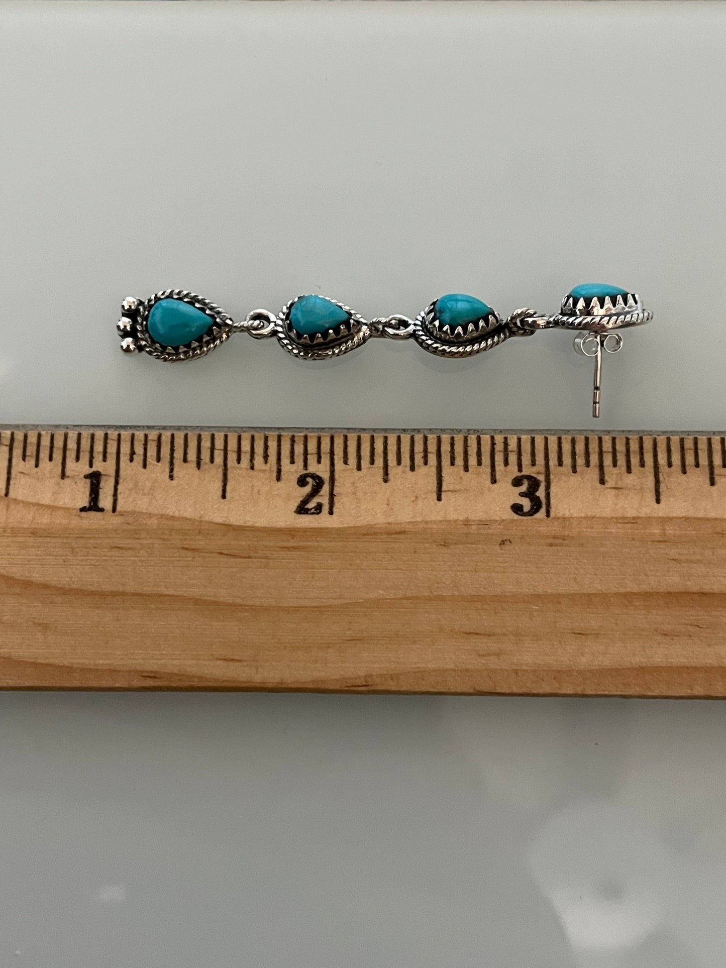 Kingman Turquoise Earrings | 925 Sterling Silver E380