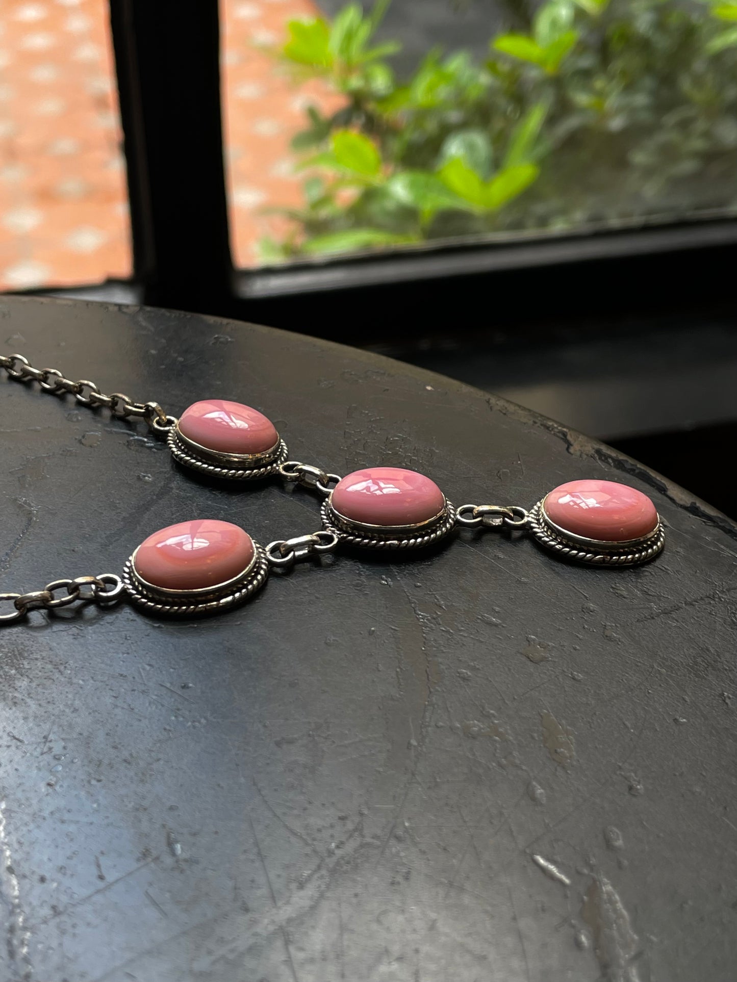 Pink Conch Necklace | 925 Sterling Silver E977