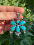 Turquoise Butterfly Pendant | 925 Sterling Silver X90