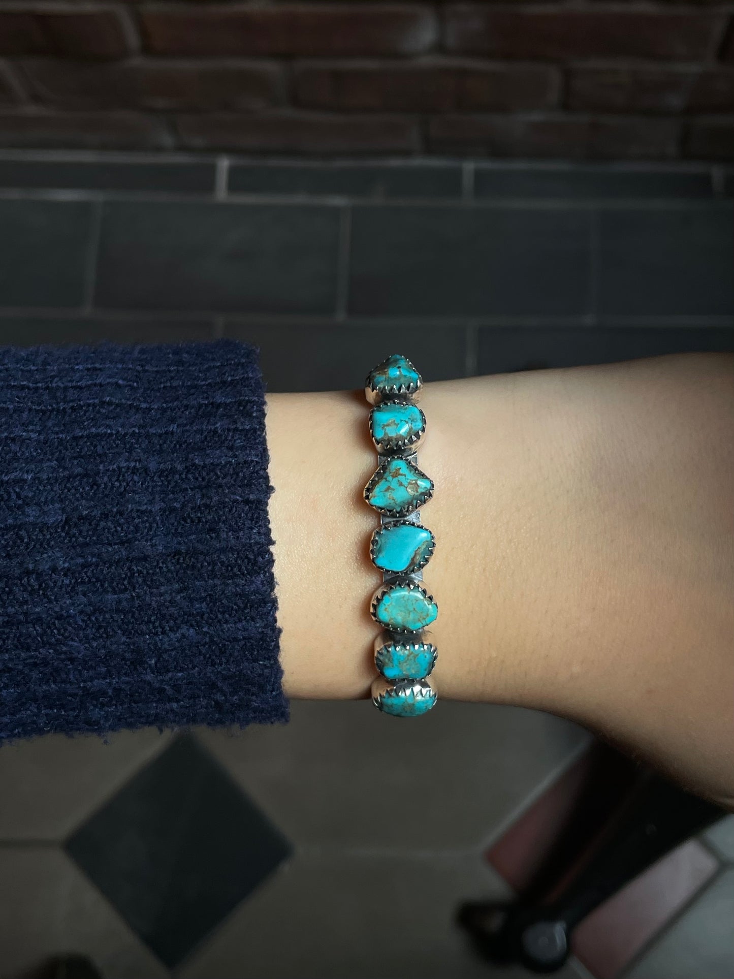 Kingman Turquoise Cuff | 925 Sterling Silver E324
