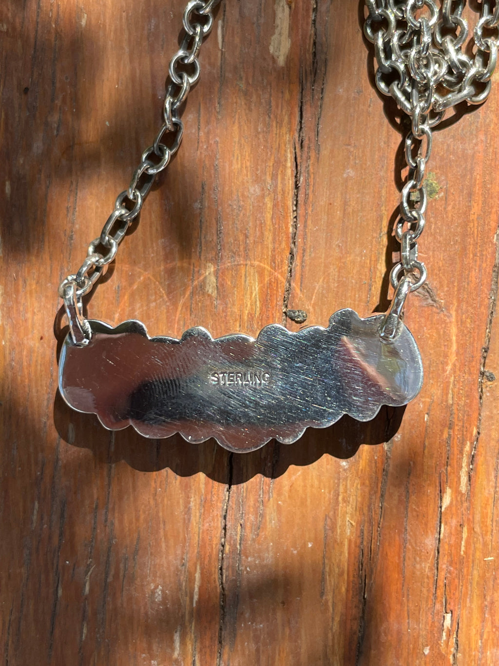 Turquoise Bar Chain Necklace | 925 Sterling Silver B157