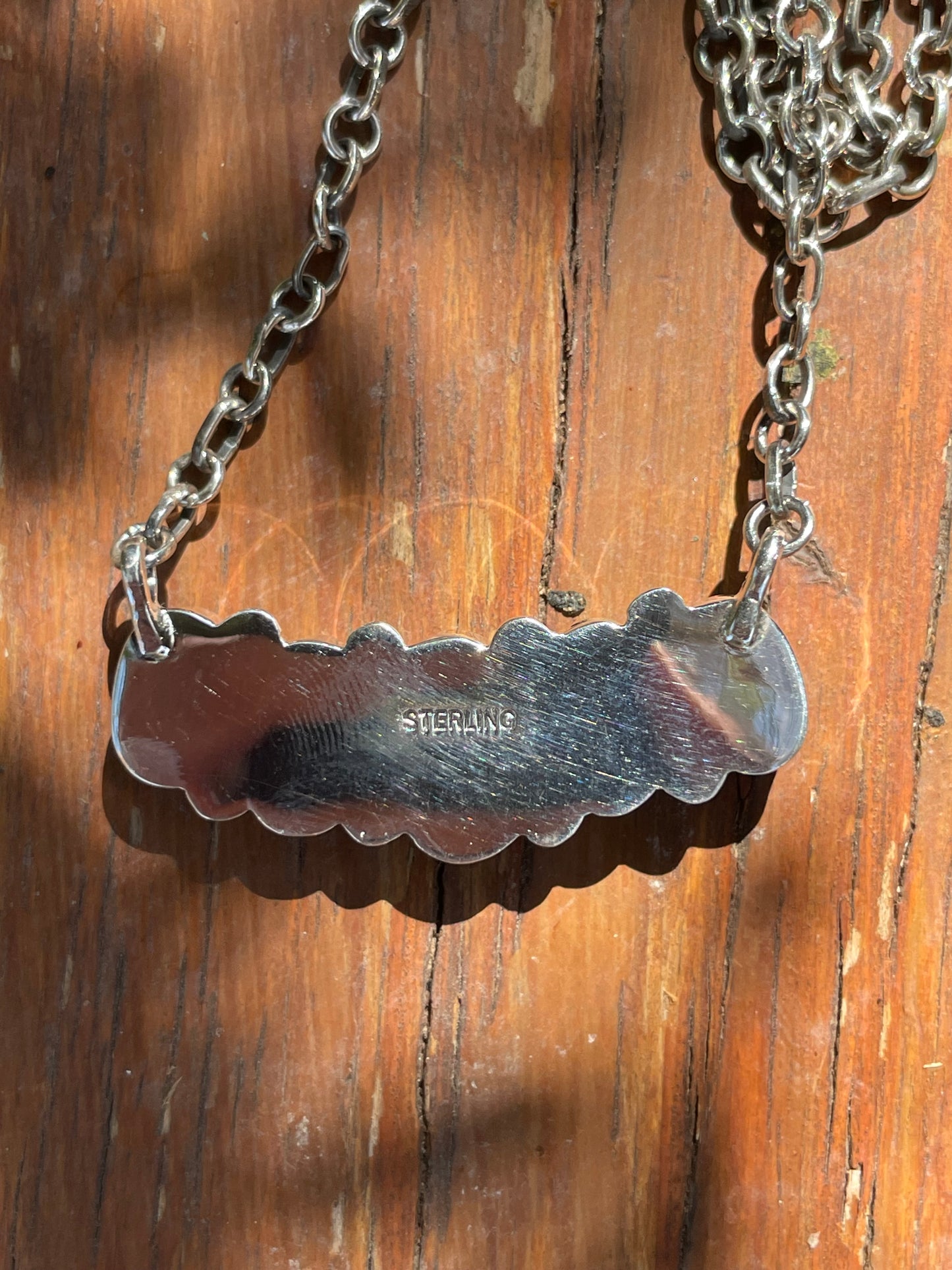 Turquoise Bar Chain Necklace | 925 Sterling Silver B157