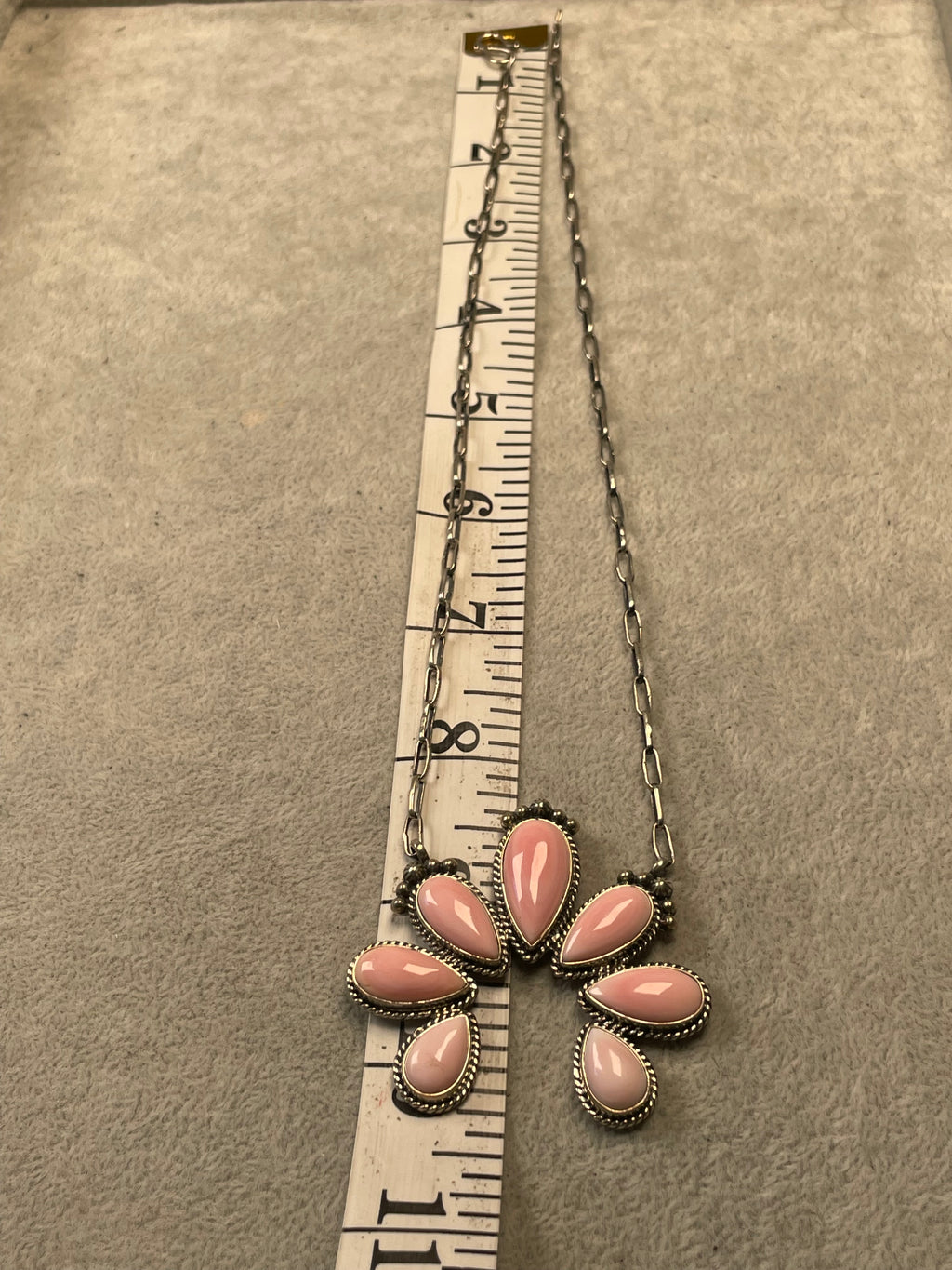 Pink Conch Naja Necklace | 925 Sterling Silver D202