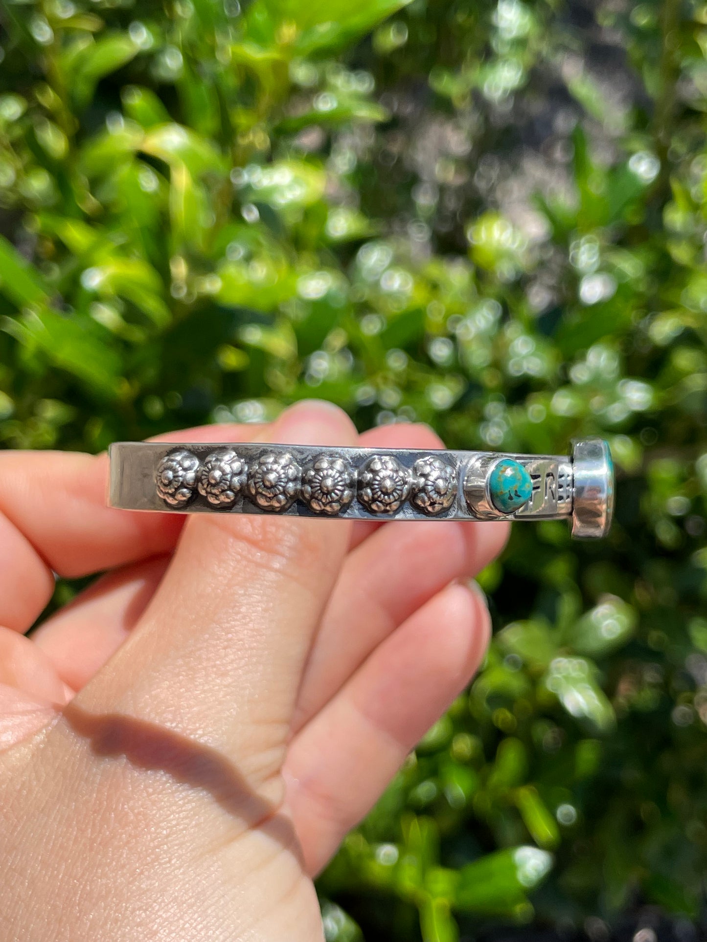 Kingman Turquoise Cuff Bracelet | 925 Sterling Silver D155